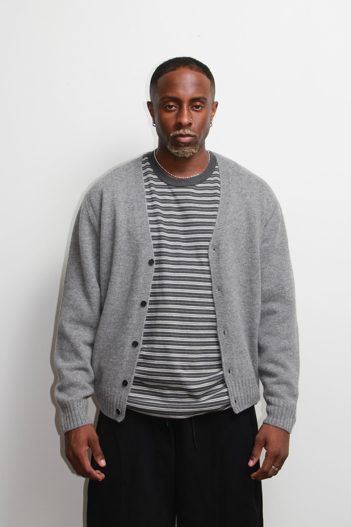 Hazel Stripe T-Shirt in Grey