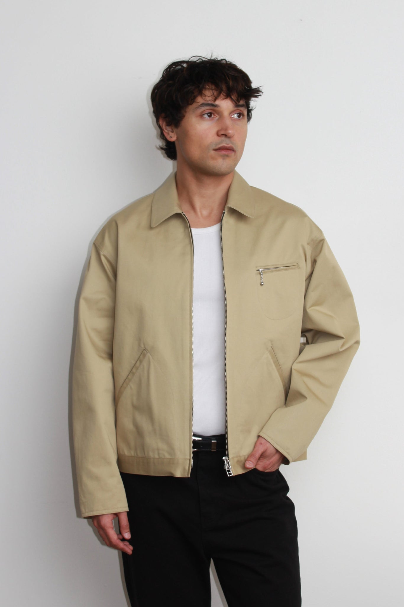 Howell Minimal Work Jacket in Khaki