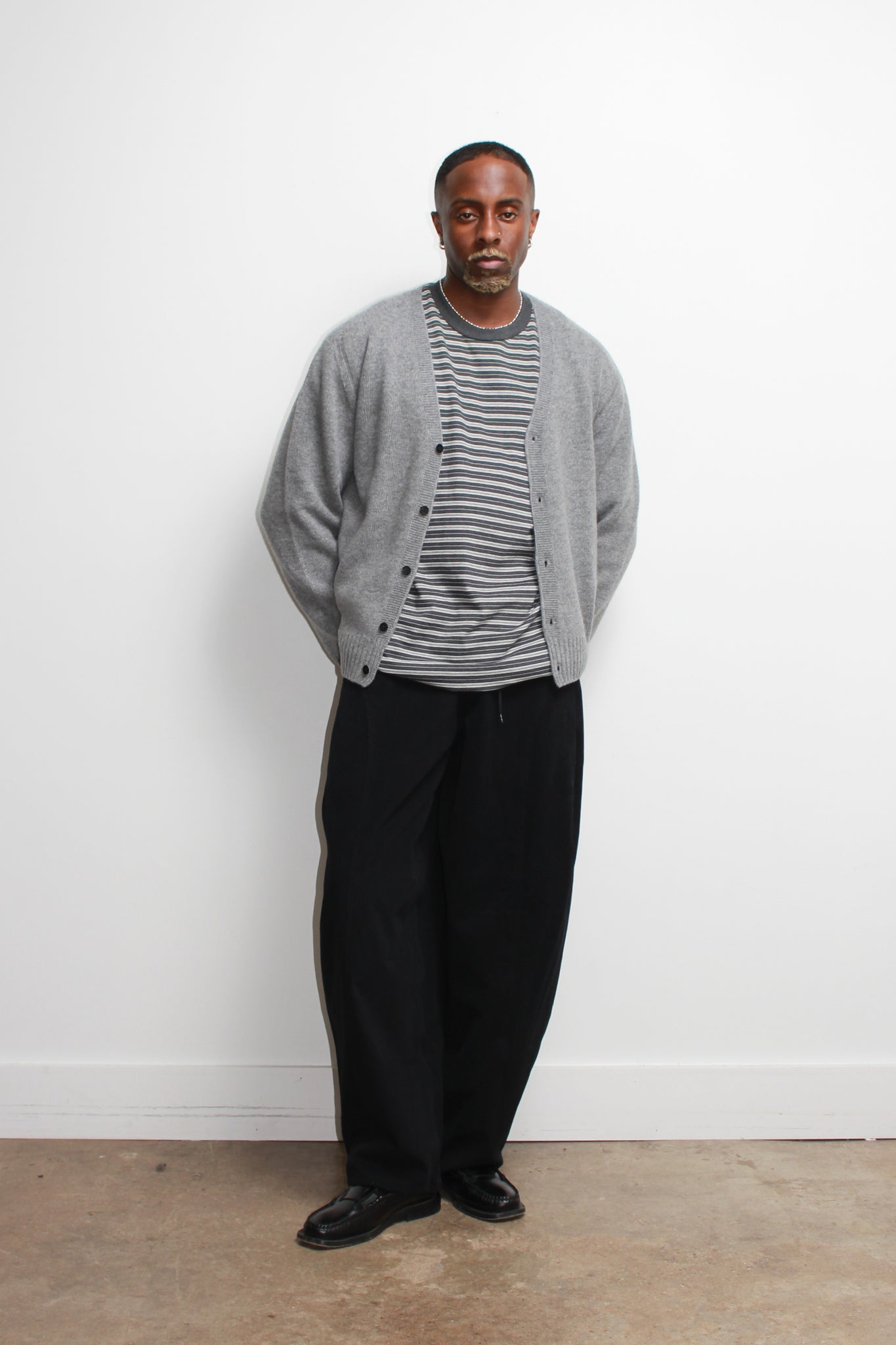 Hazel Stripe T-Shirt in Grey