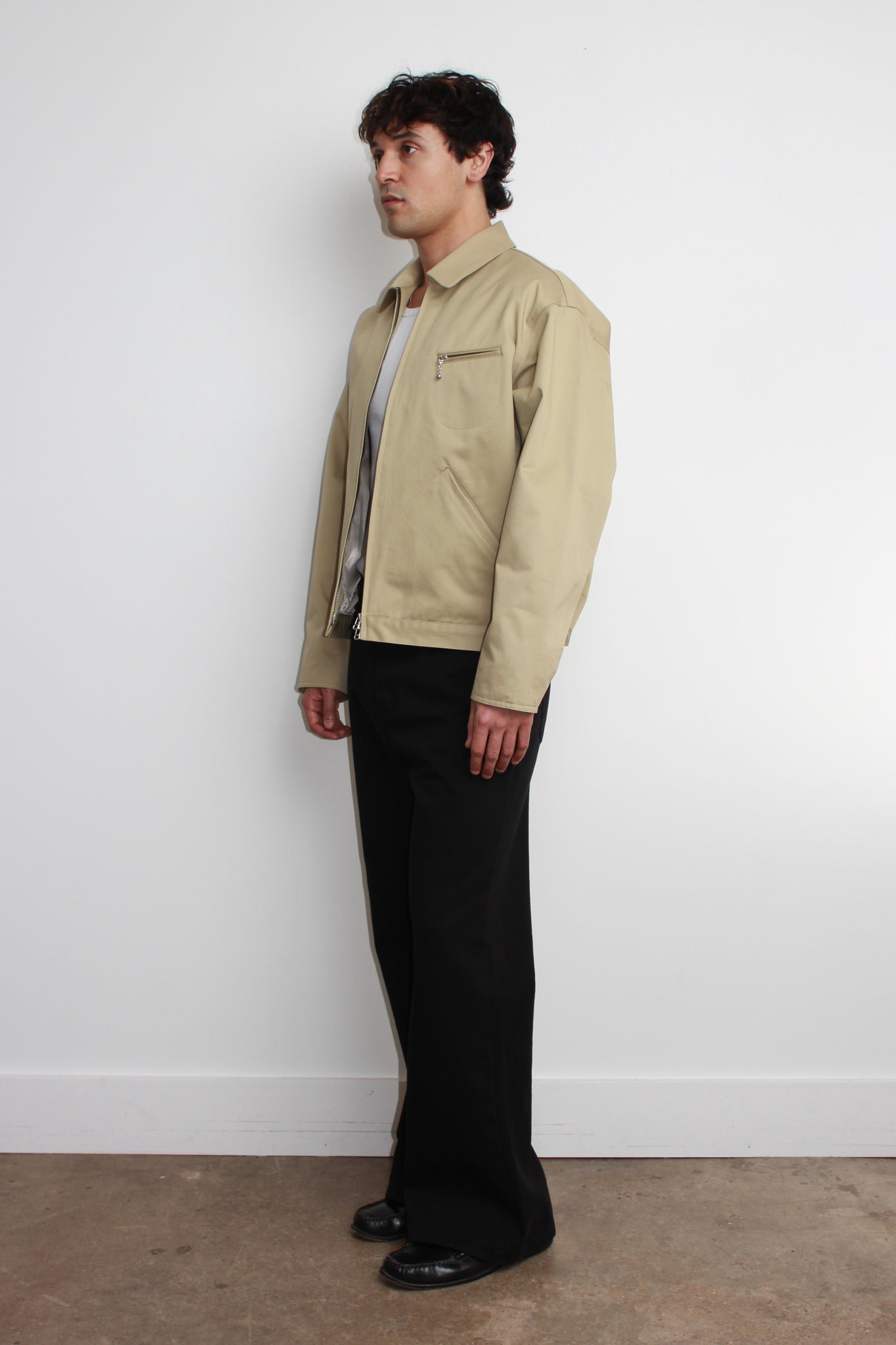 Howell Minimal Work Jacket in Khaki