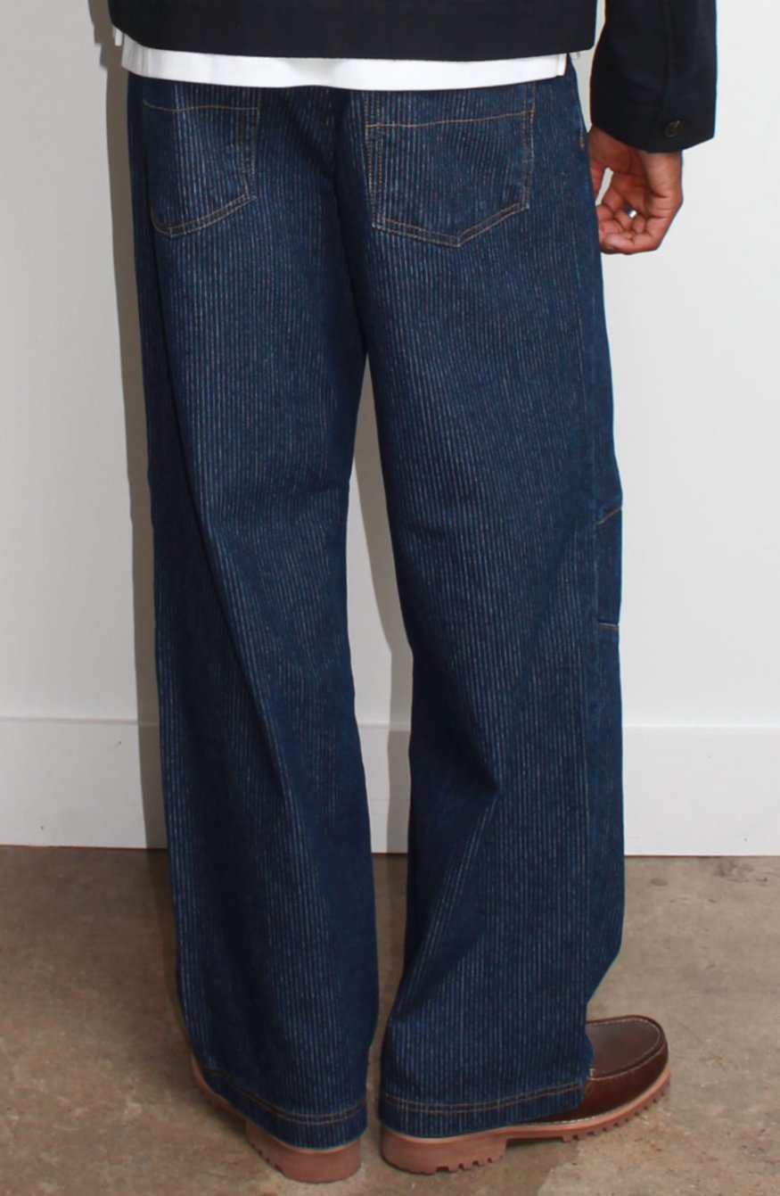 【AAKE】STRIPE KNEE LINE DENIM Knee Line Stripe Denim – Jowa.shop