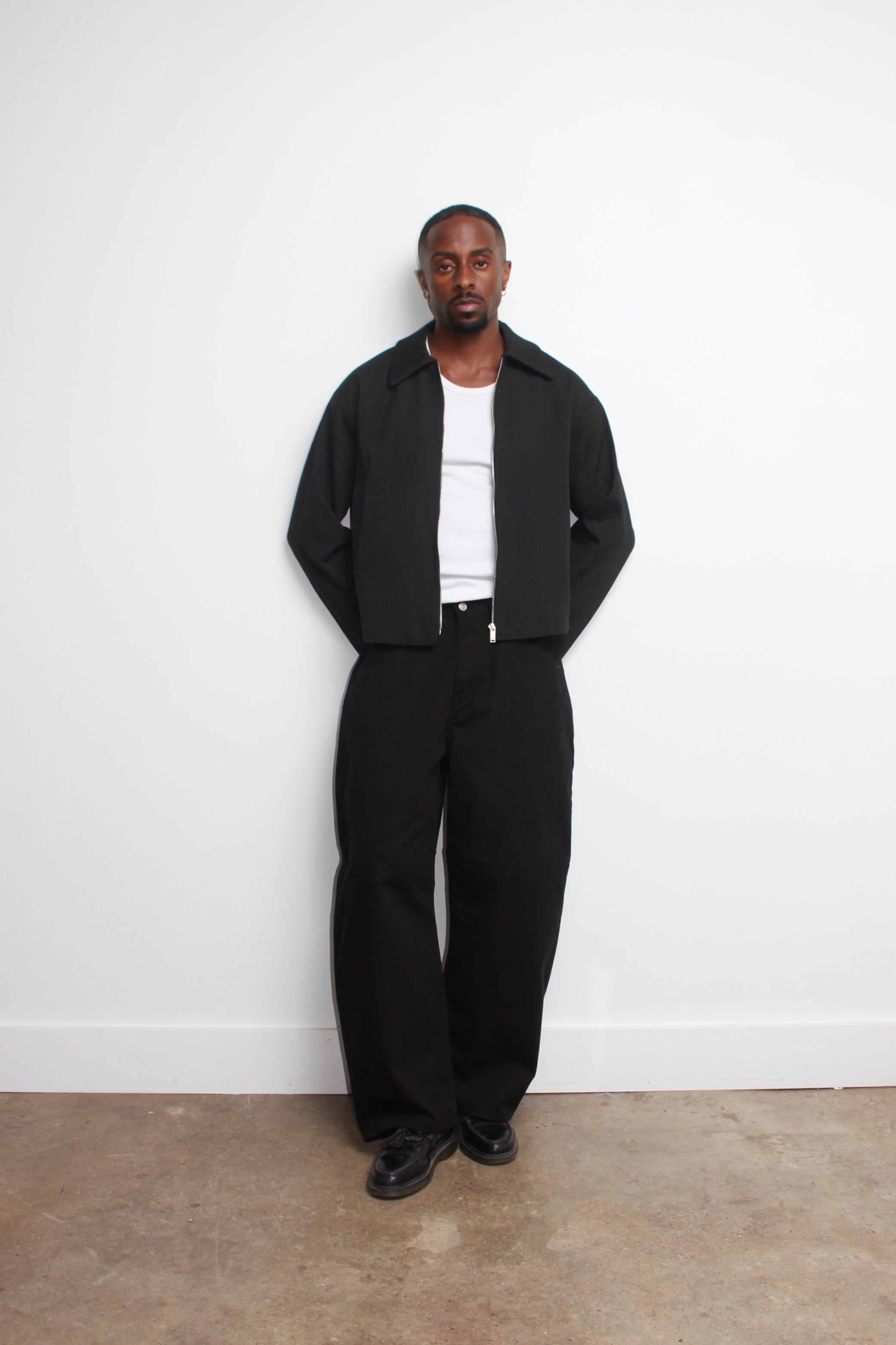【BAON】[unisex] Junu Back Line Cotton Wide Pants BAON】[unisex] Junu Back Line Cotton Wide Pants Wide-Leg