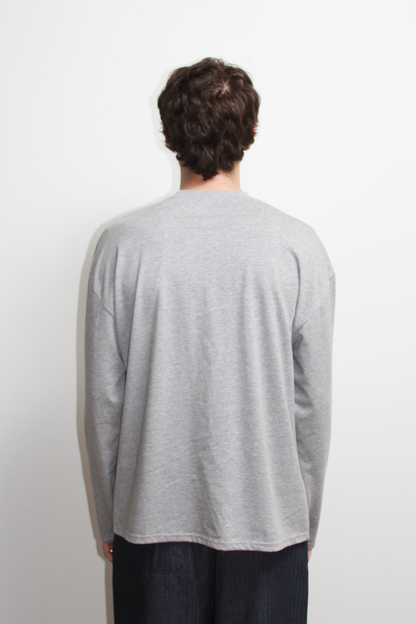 Comma Cotton Long sleeve T-shirt in Grey