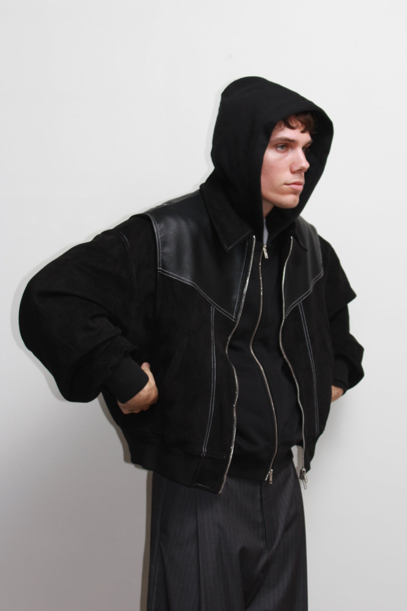 Own Two-tone Viper Jacket in Black