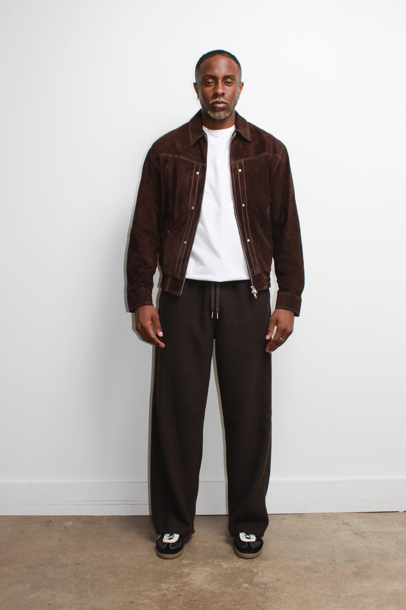 Porta Stitch Real Suede Jacket