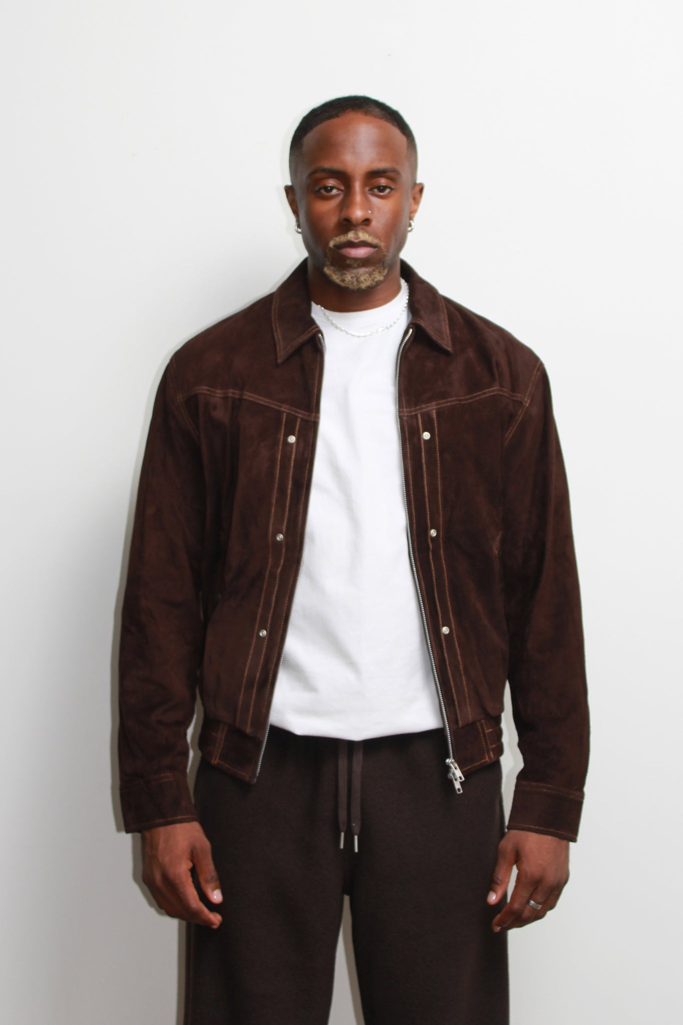 Porta Stitch Real Suede Jacket