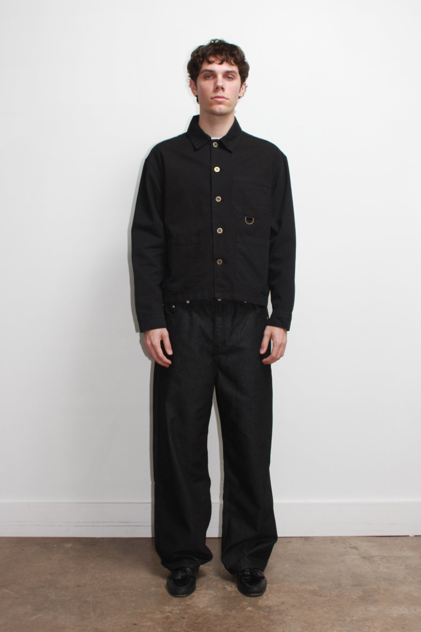 Remain D Crop Jacket in Black