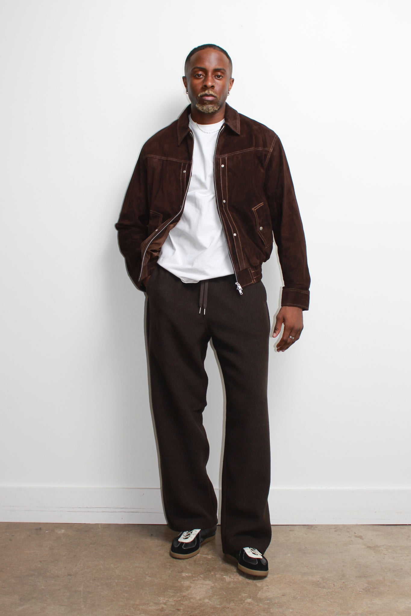 Porta Stitch Real Suede Jacket