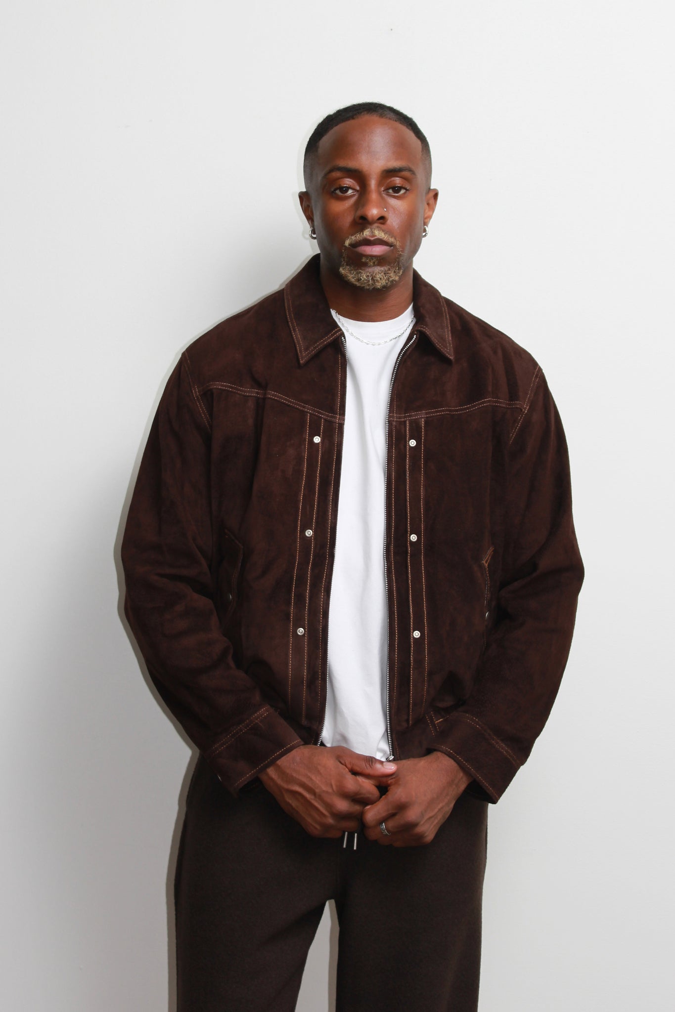 Porta Stitch Real Suede Jacket