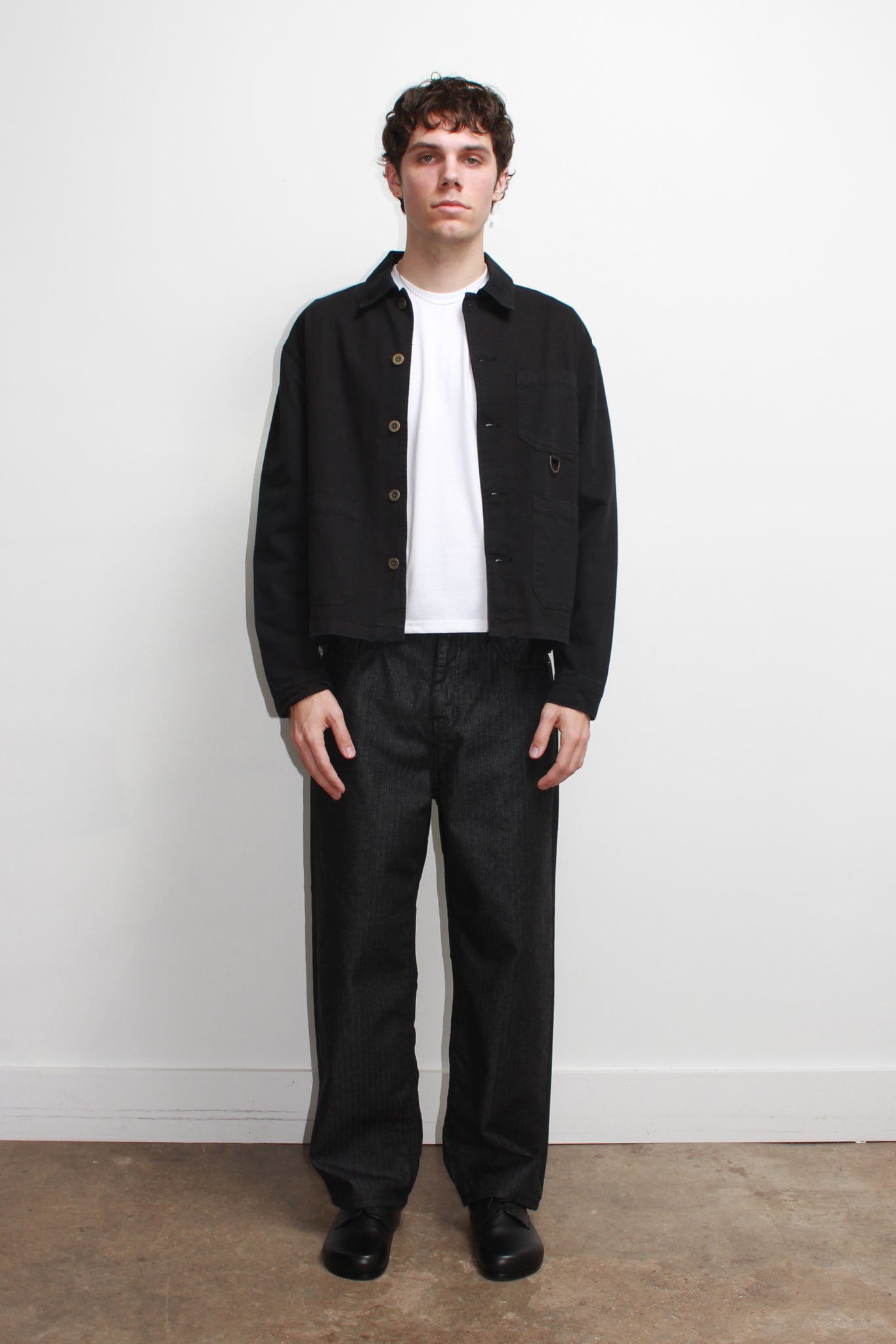 Remain D Crop Jacket in Black