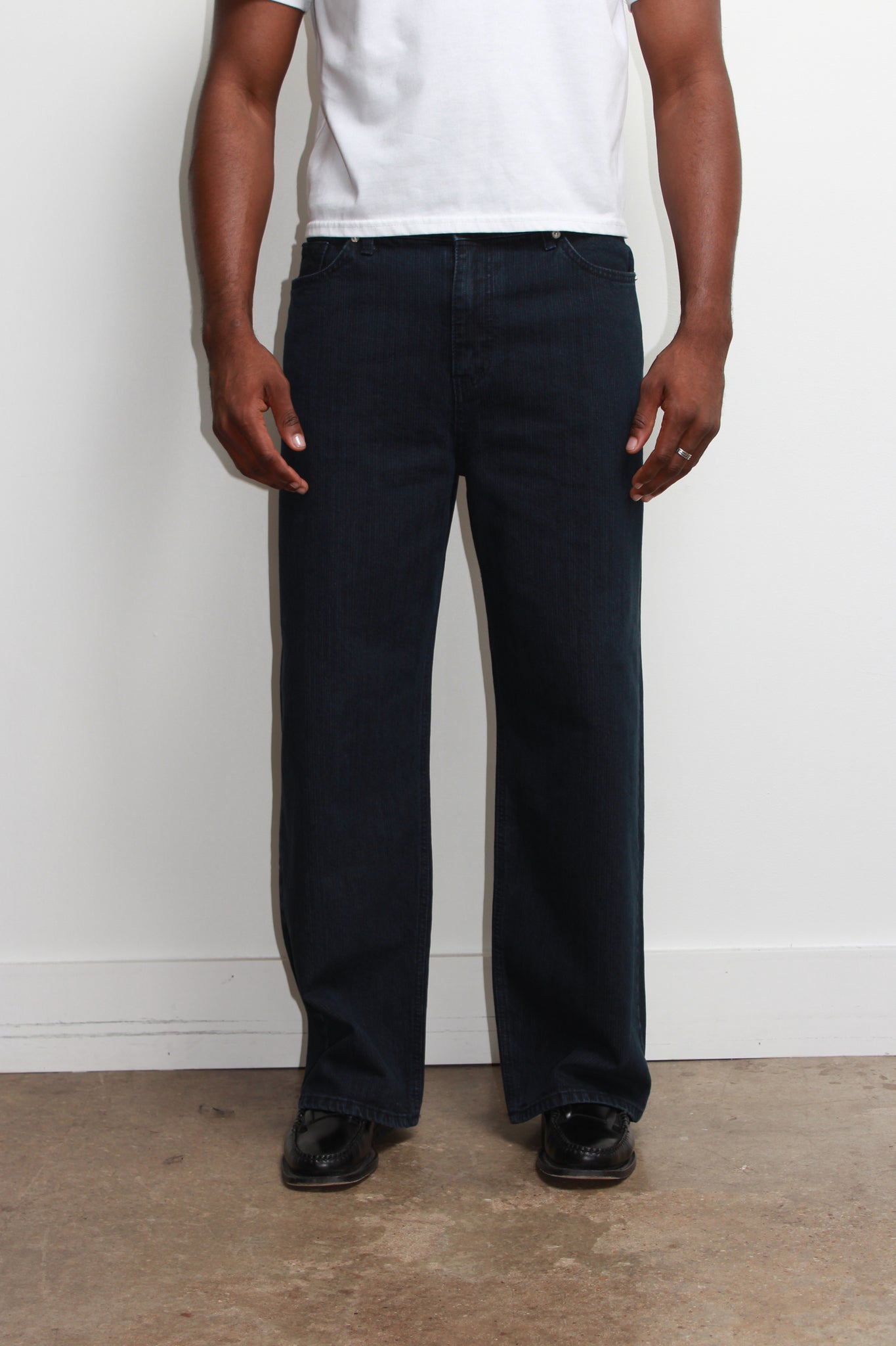 Mento Ribbed Denim Pants