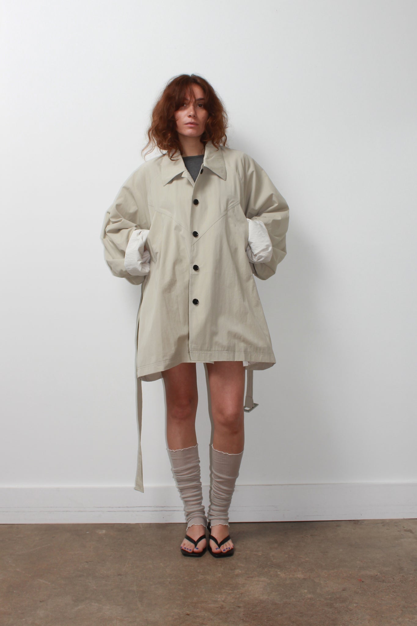 LF Grand Half Trench Coat in Beige – Jowa.shop