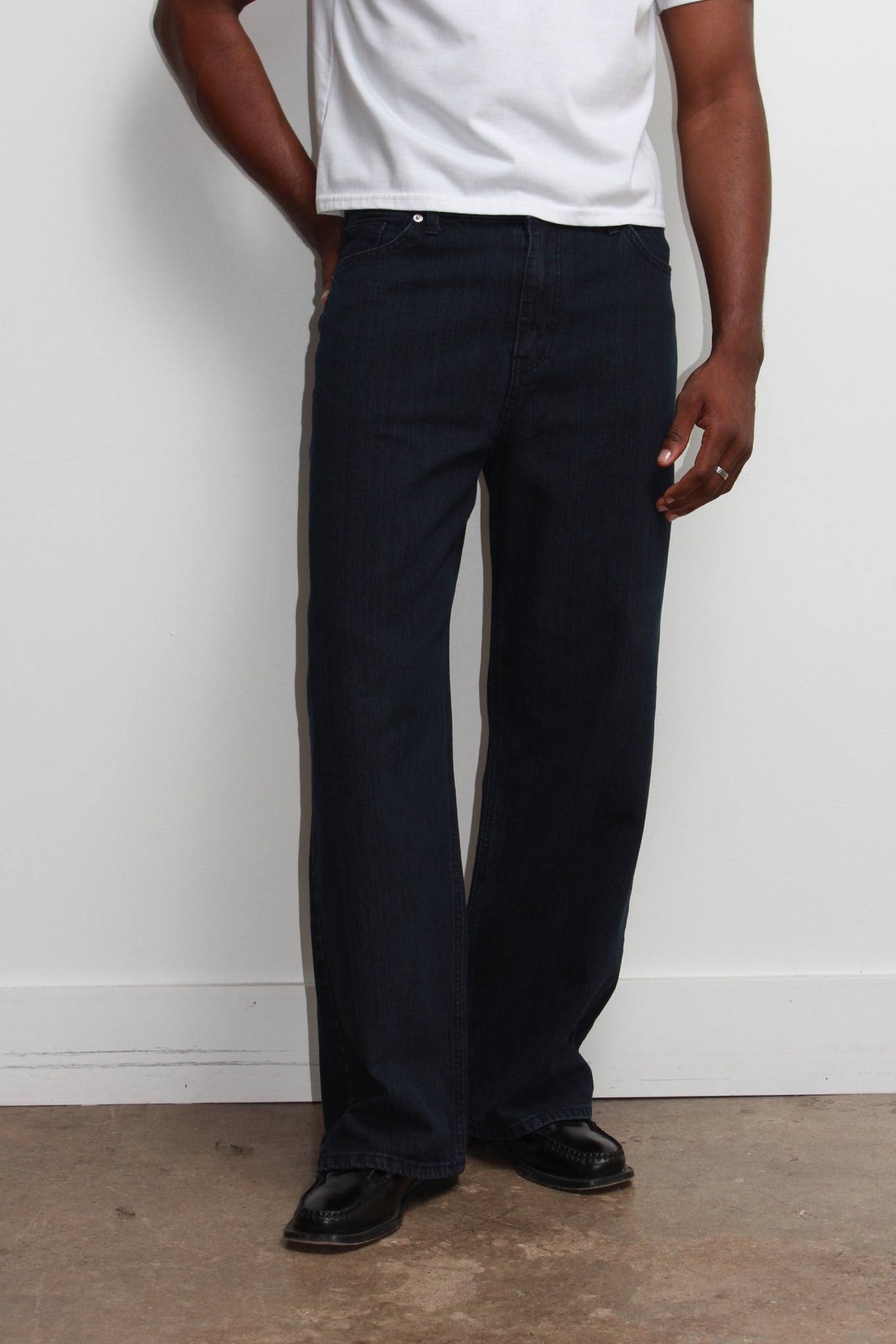 Mento Ribbed Denim Pants