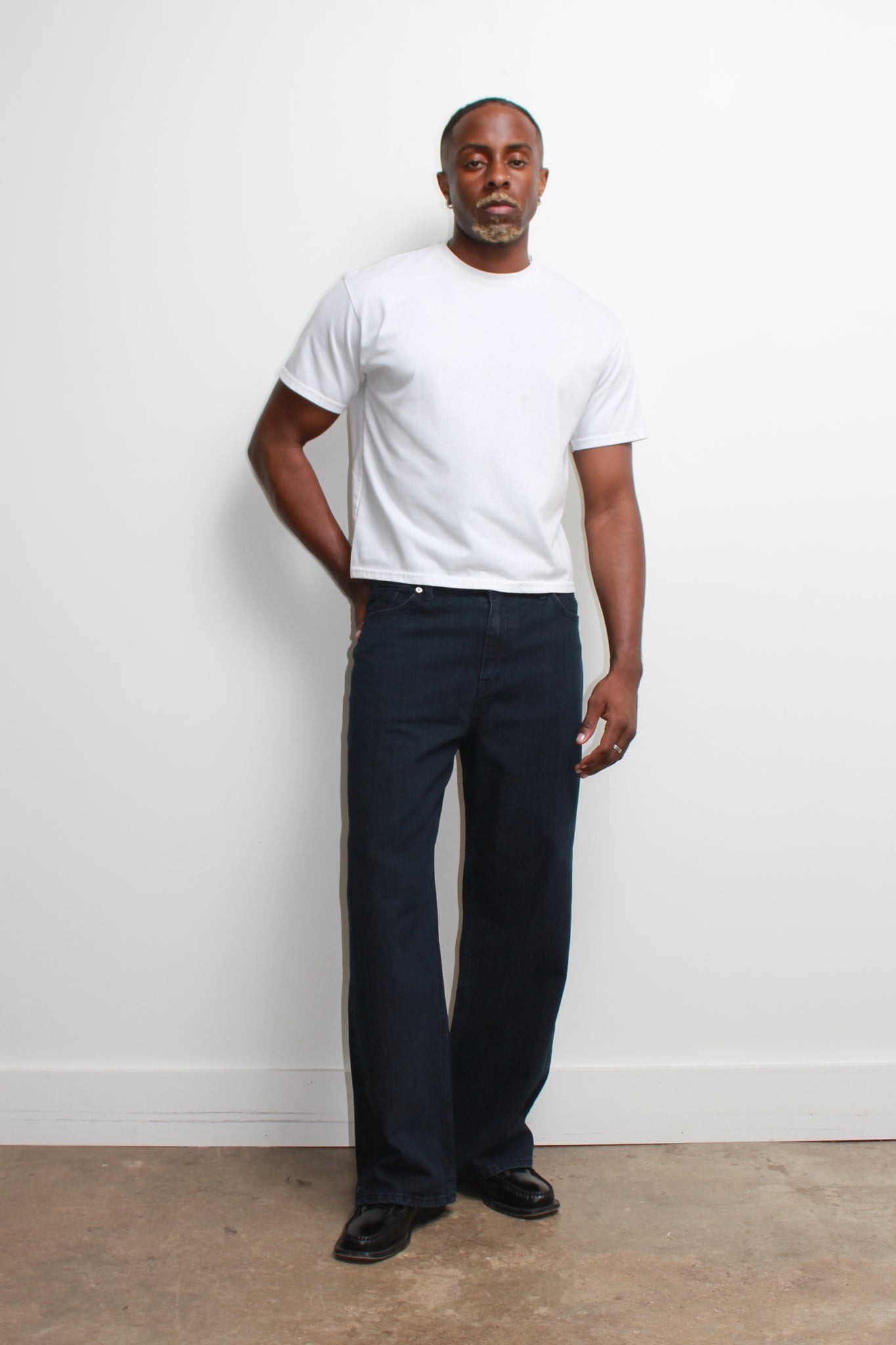 Mento Ribbed Denim Pants