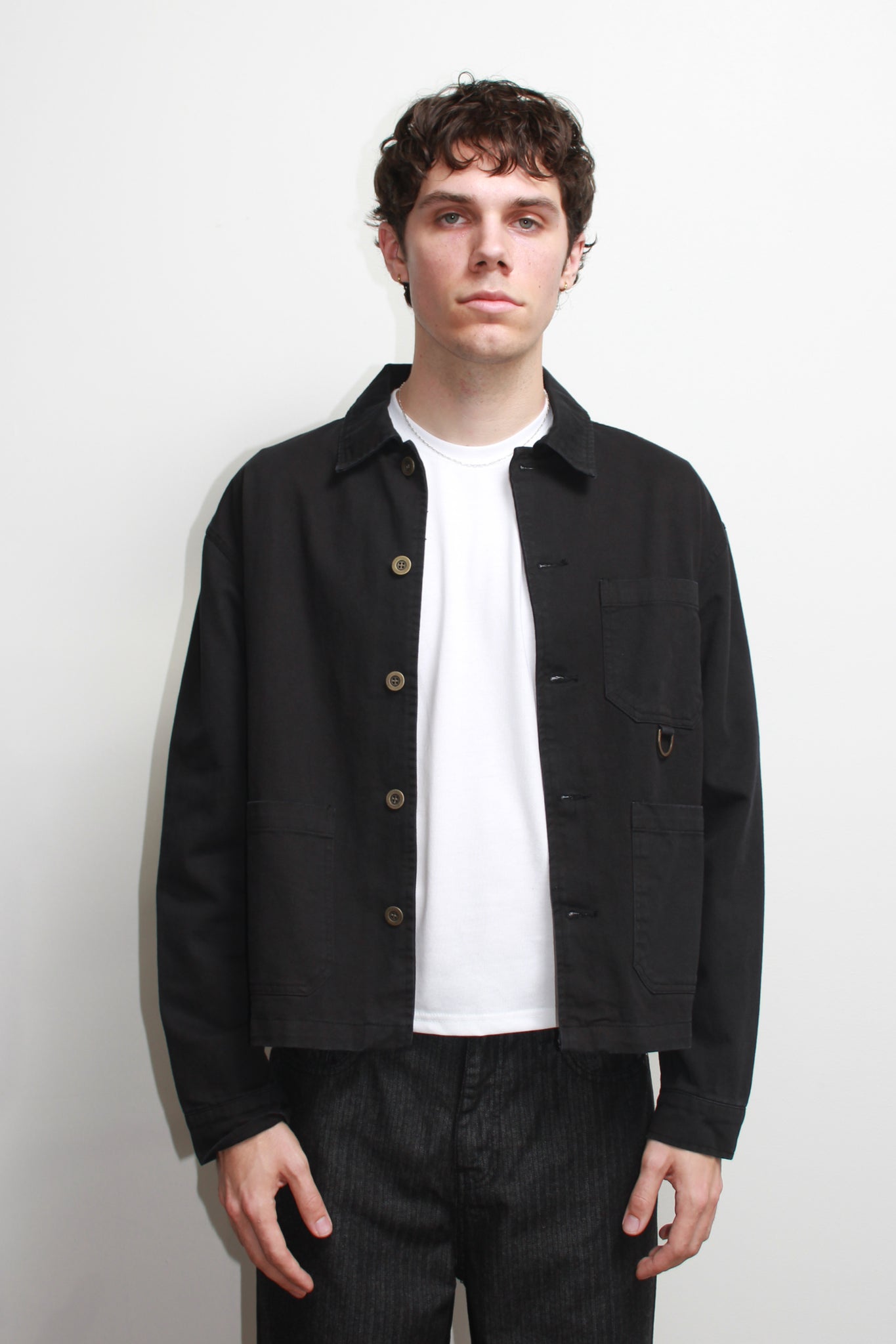 Remain D Crop Jacket in Black