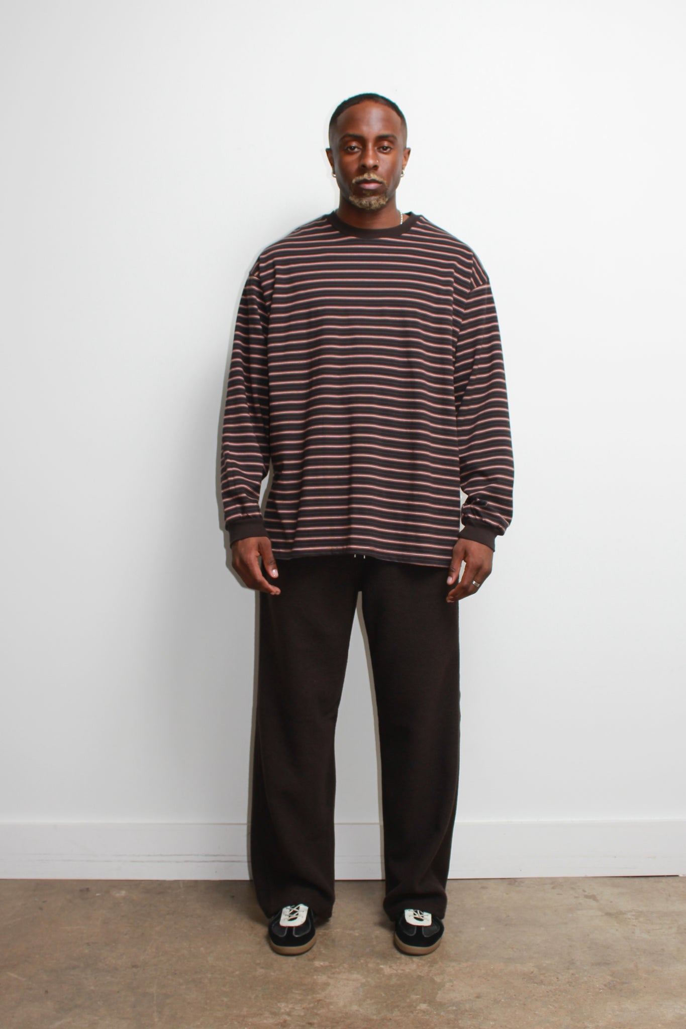 Hazel Stripe T-Shirt in Brown