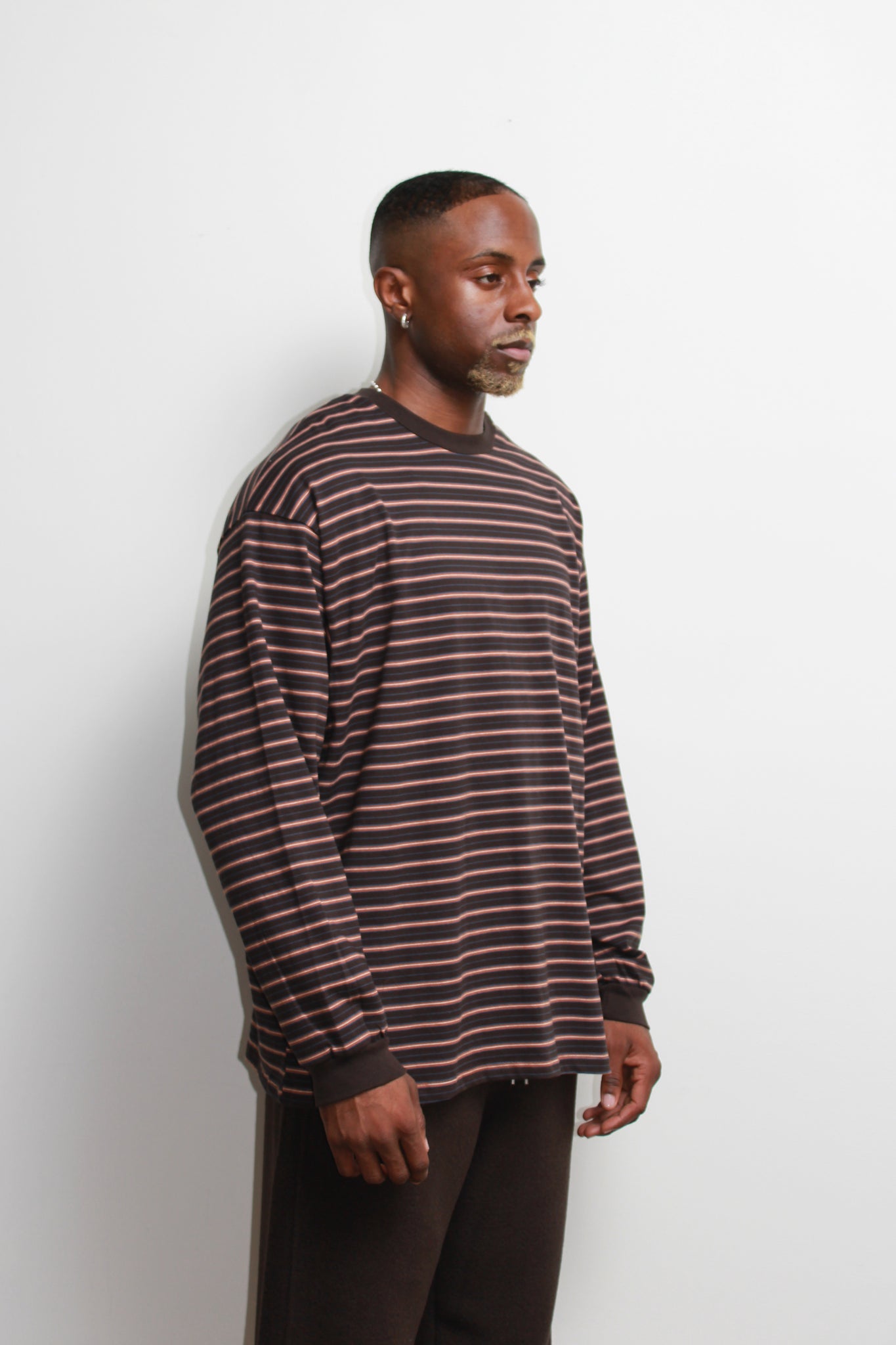 Hazel Stripe T-Shirt in Brown