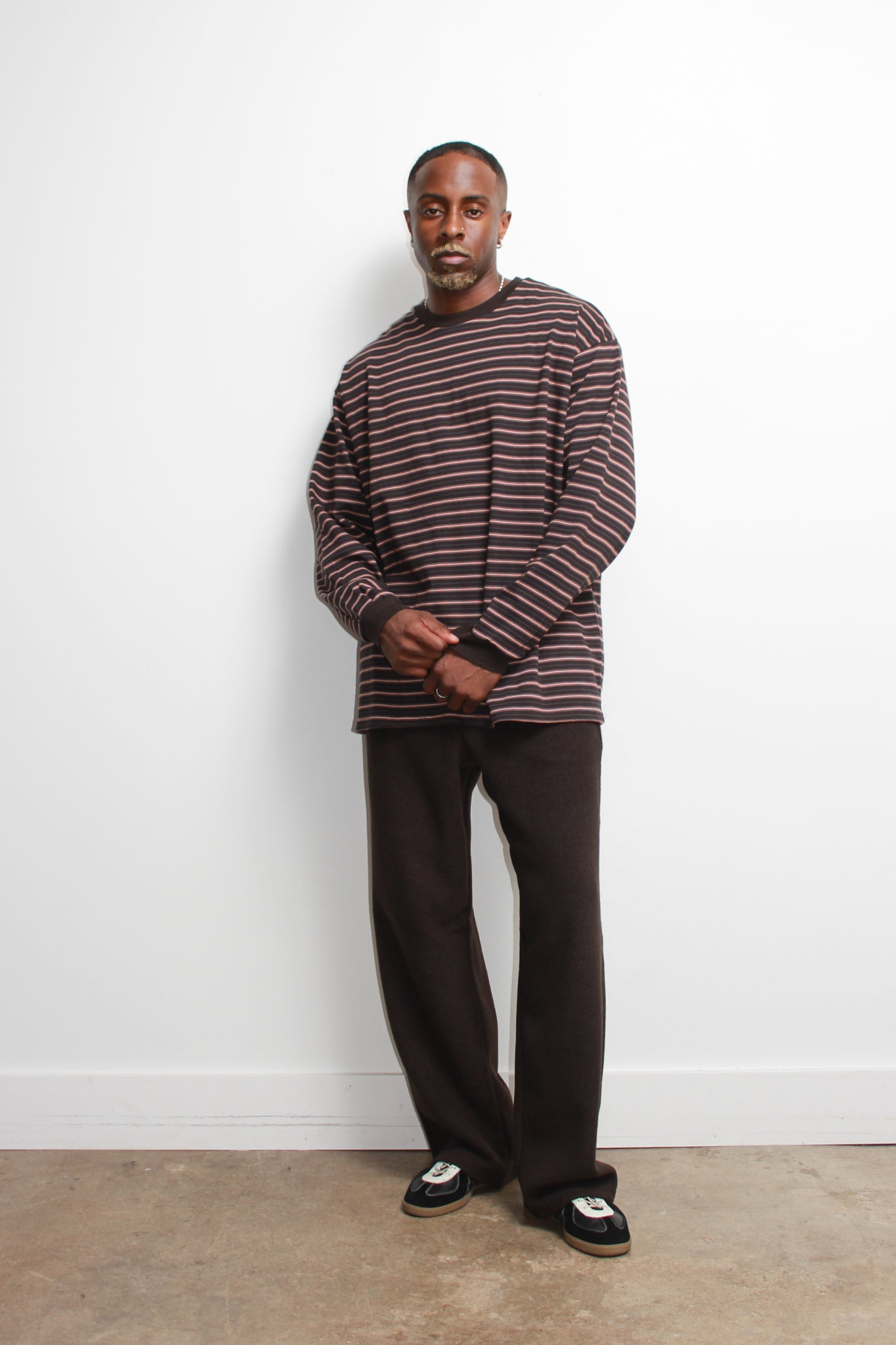 Hazel Stripe T-Shirt in Brown