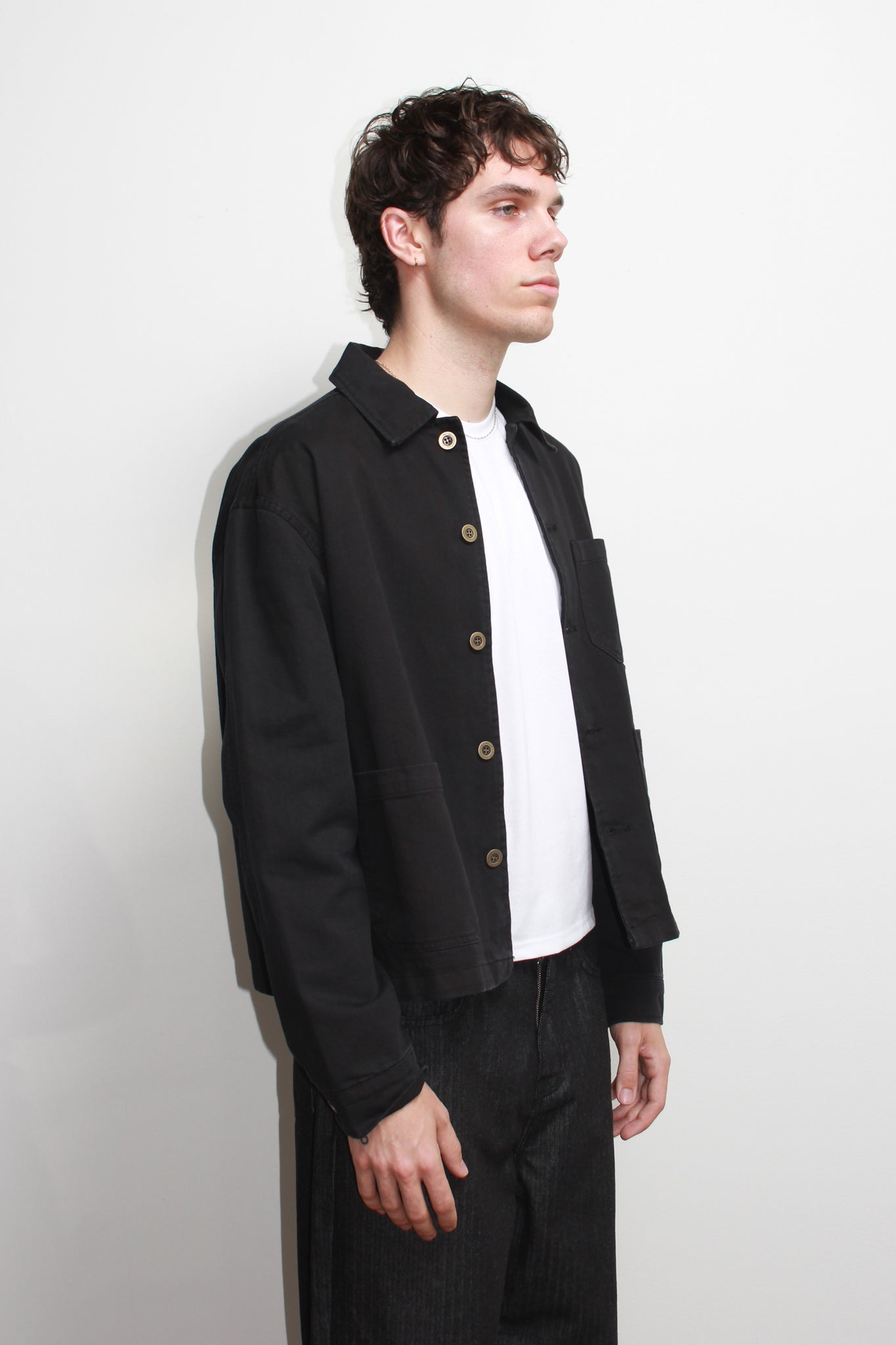Remain D Crop Jacket in Black