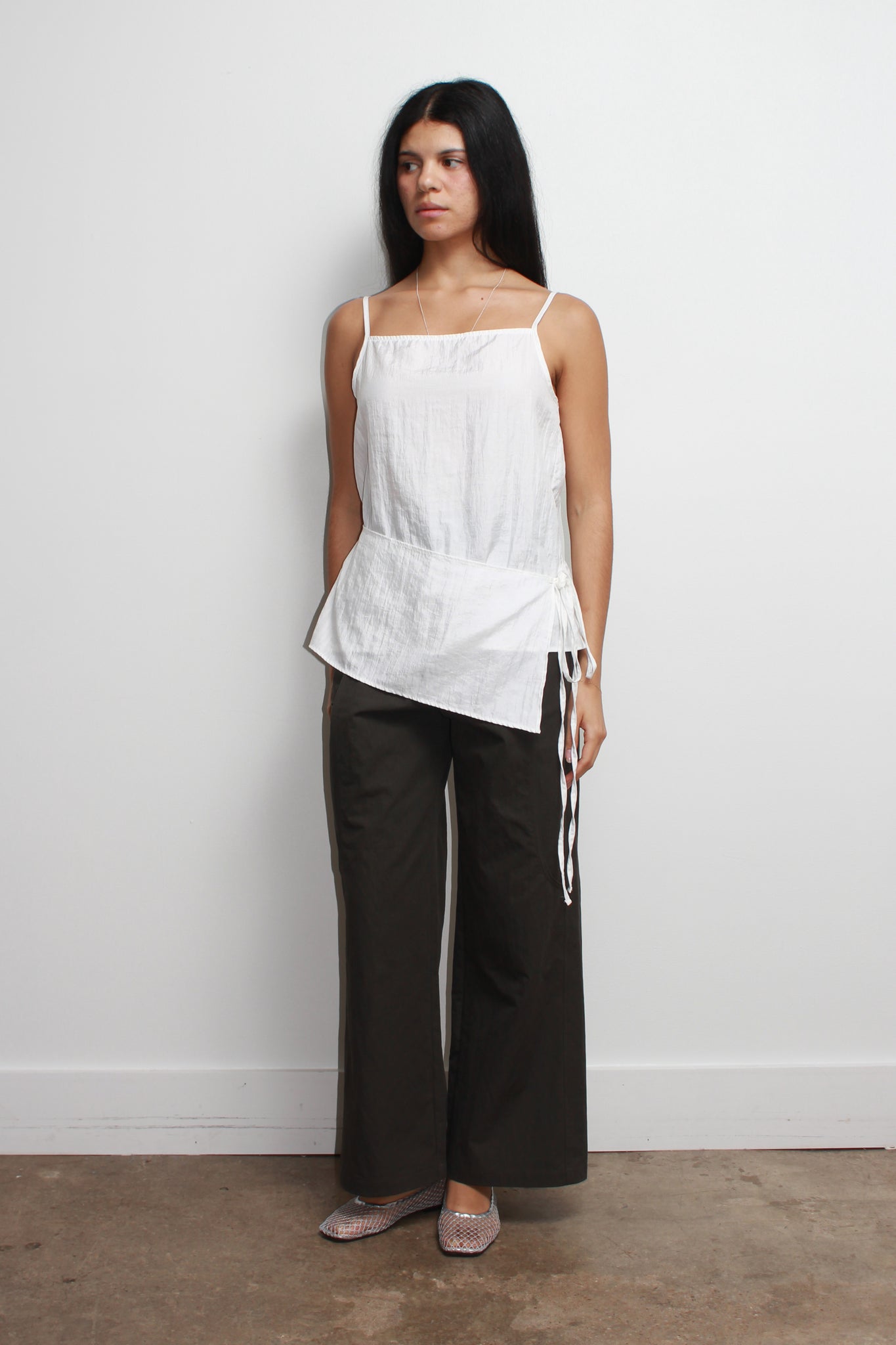 Amuse Sleeveless Top in White