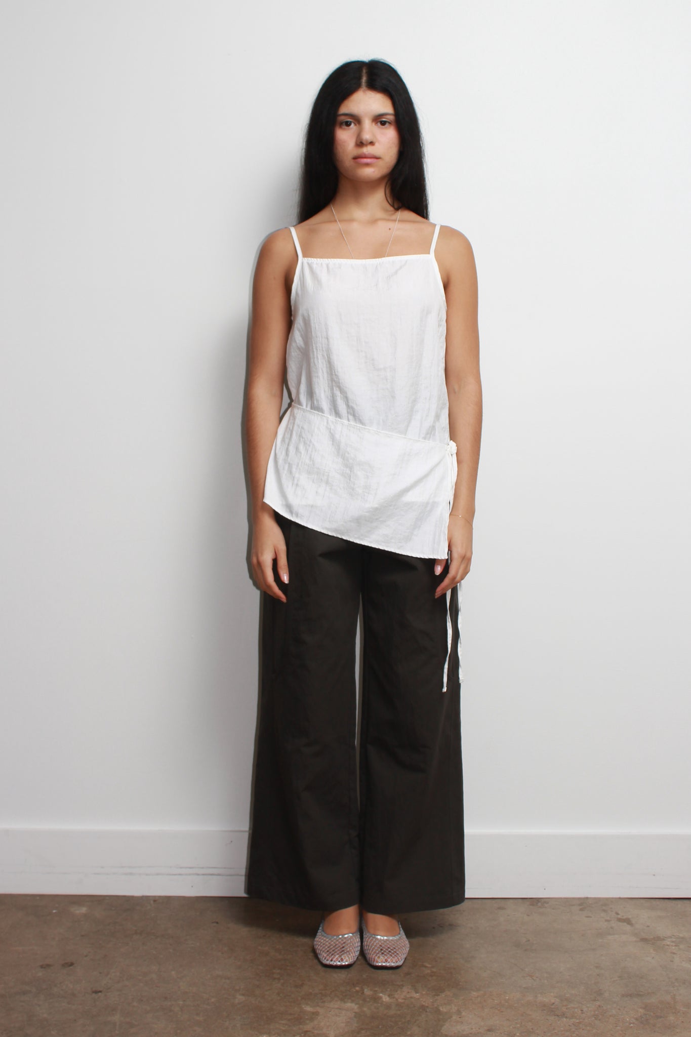 Amuse Sleeveless Top in White