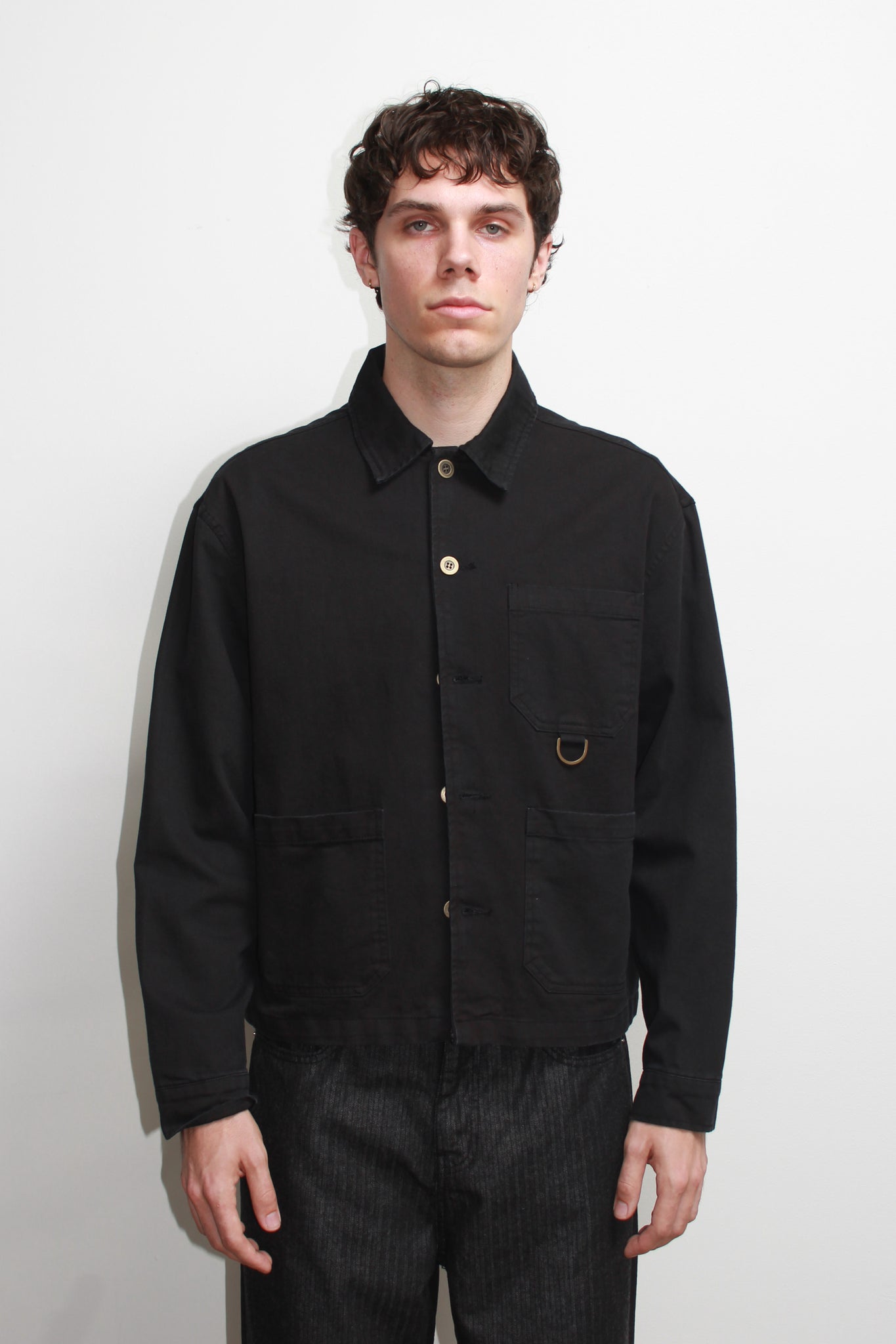 Remain D Crop Jacket in Black