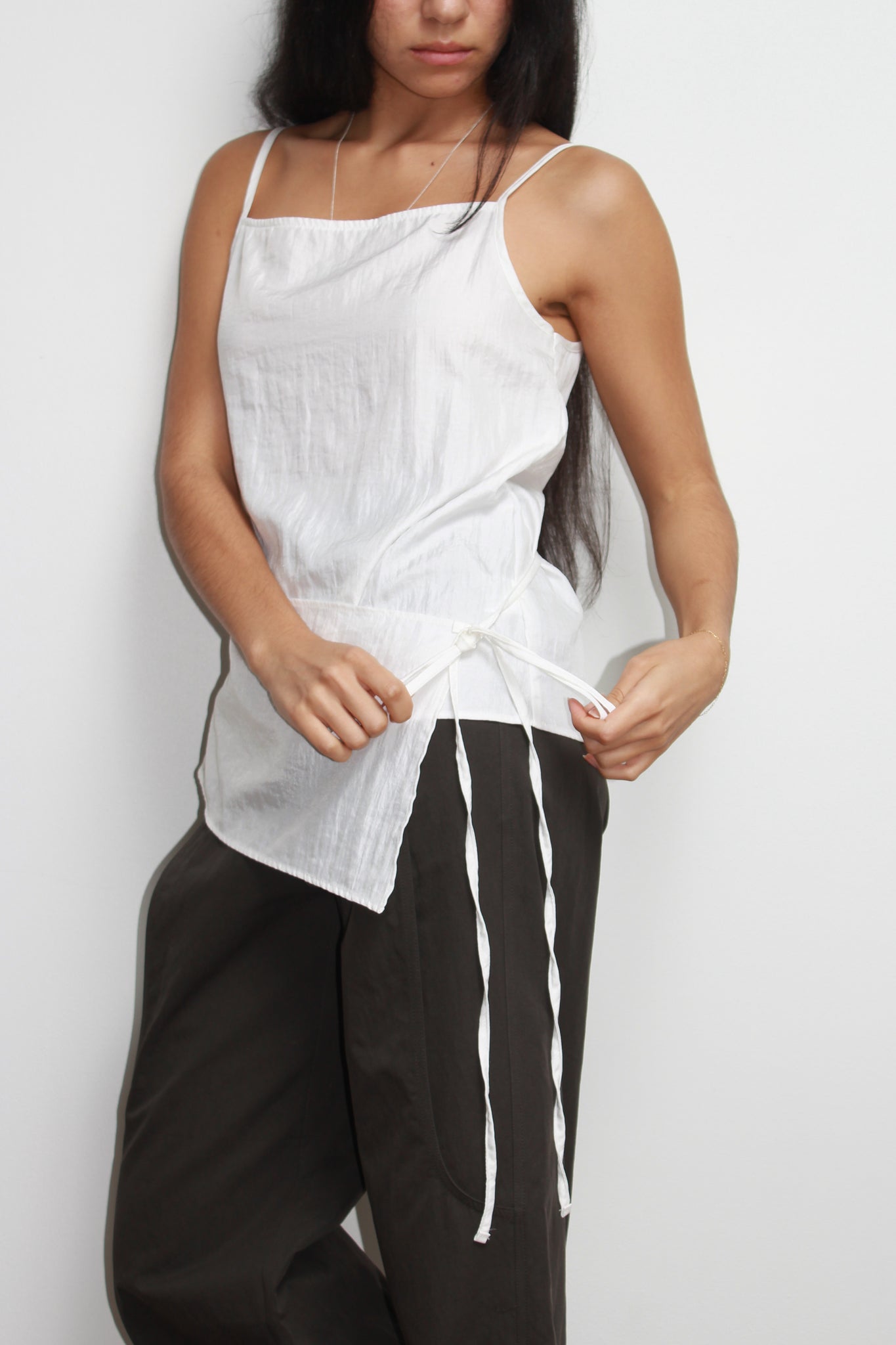 Amuse Sleeveless Top in White