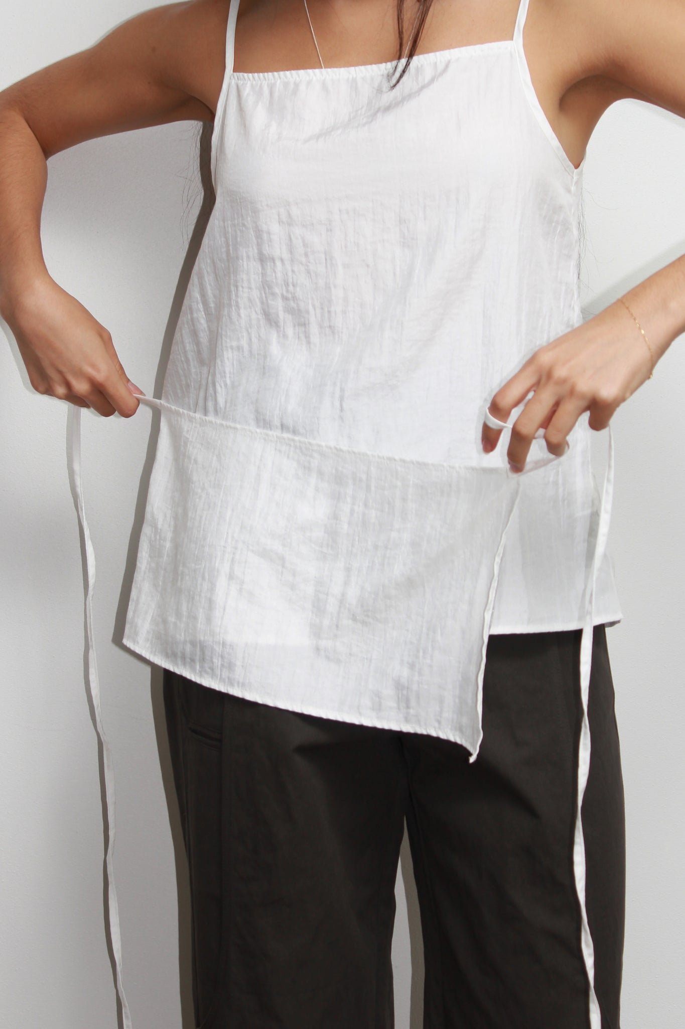 Amuse Sleeveless Top in White