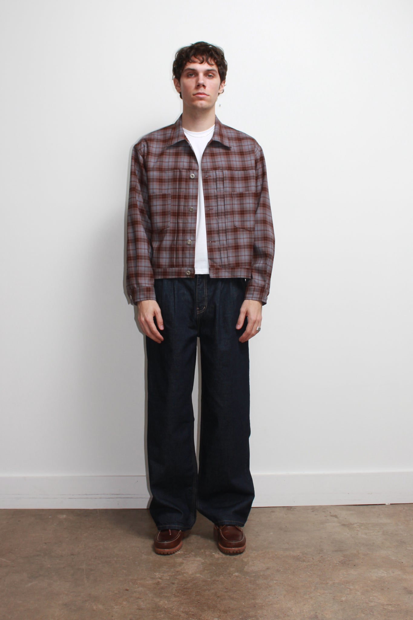 Vise Plaid Trucker Jacket