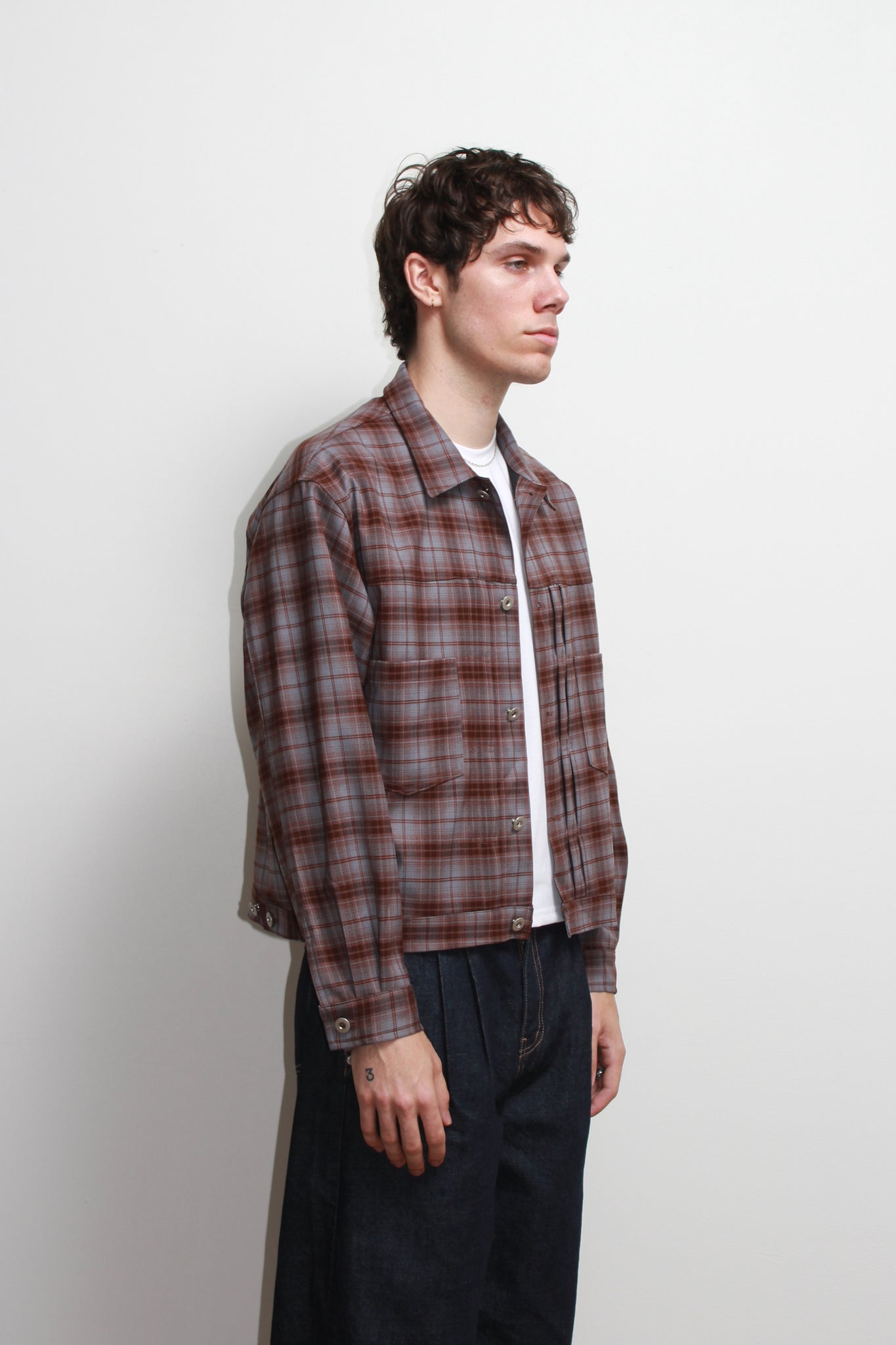 Vise Plaid Trucker Jacket