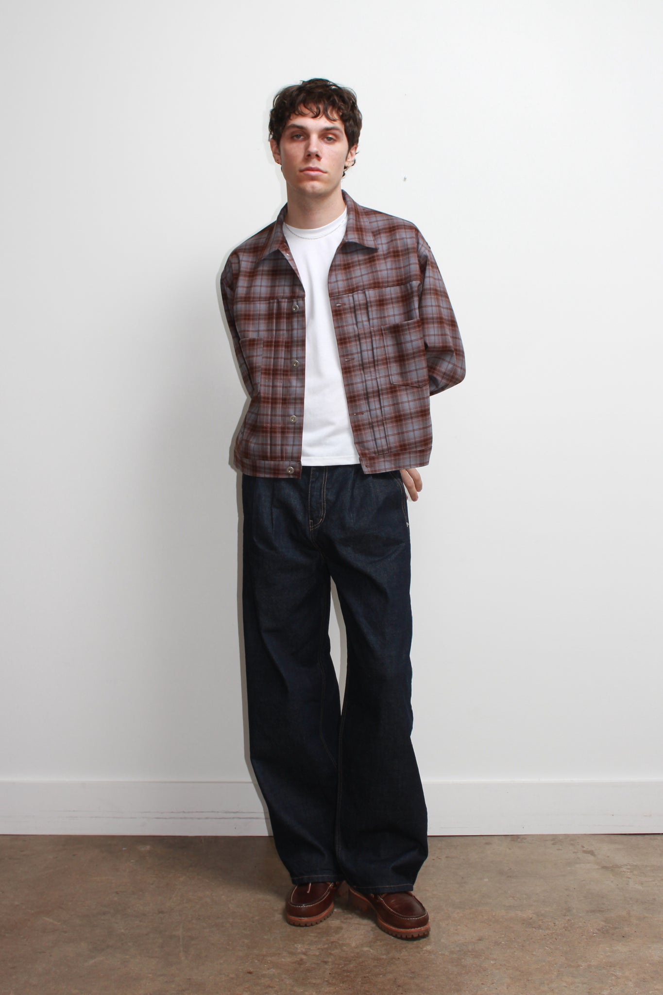 Vise Plaid Trucker Jacket