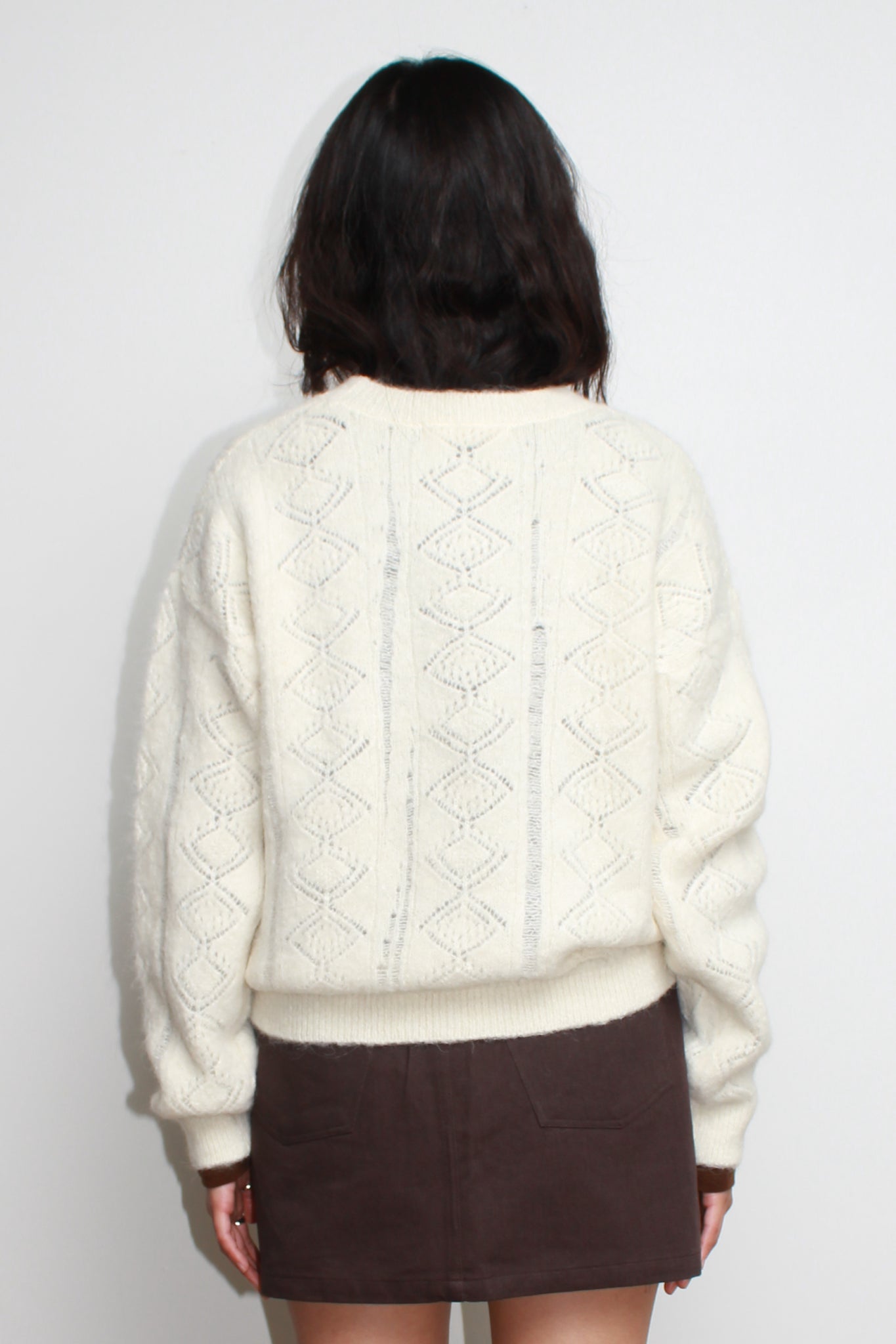 Scasi Alpaca Sweater in Ivory