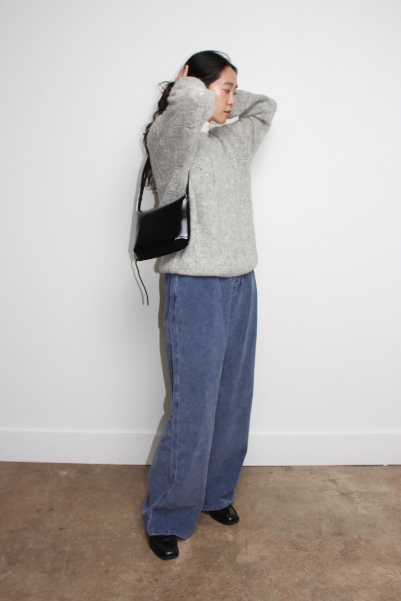 Wide Corduroy Pant in Blue Bonnet