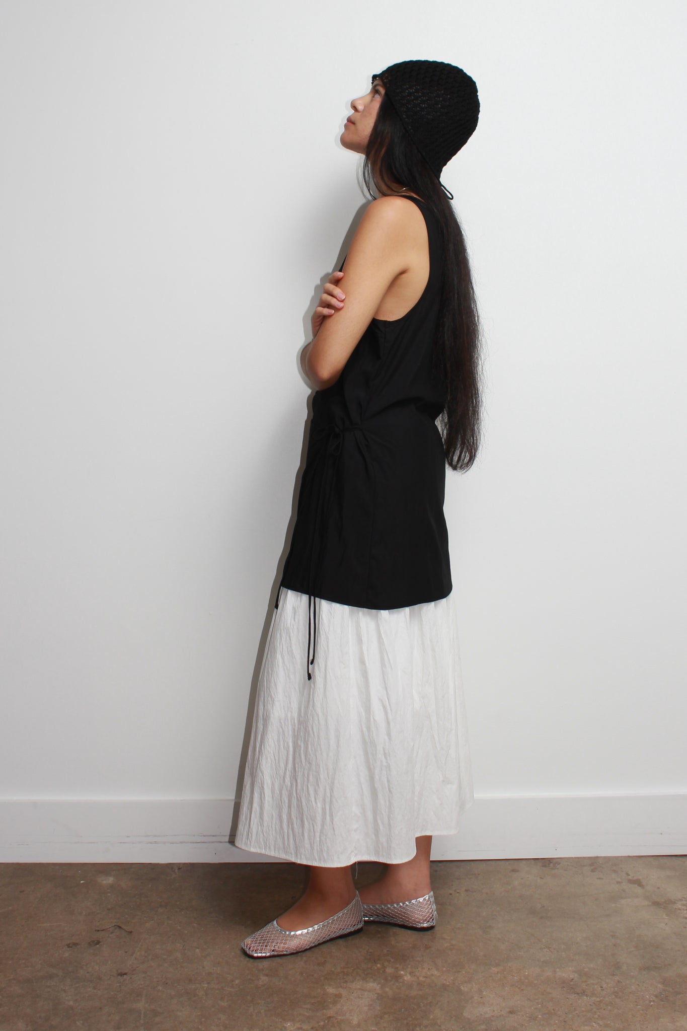 Unbound Wrap Mini Dress/Top in Black