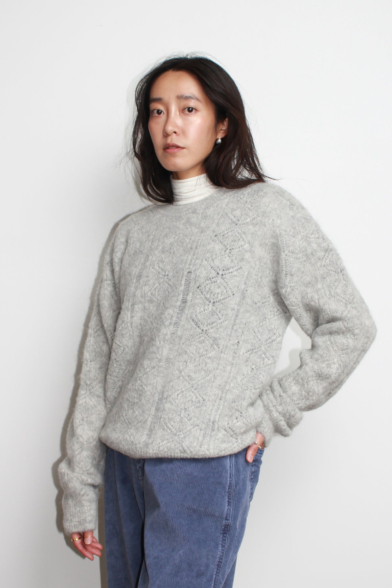 Scasi Alpaca Sweater in Grey