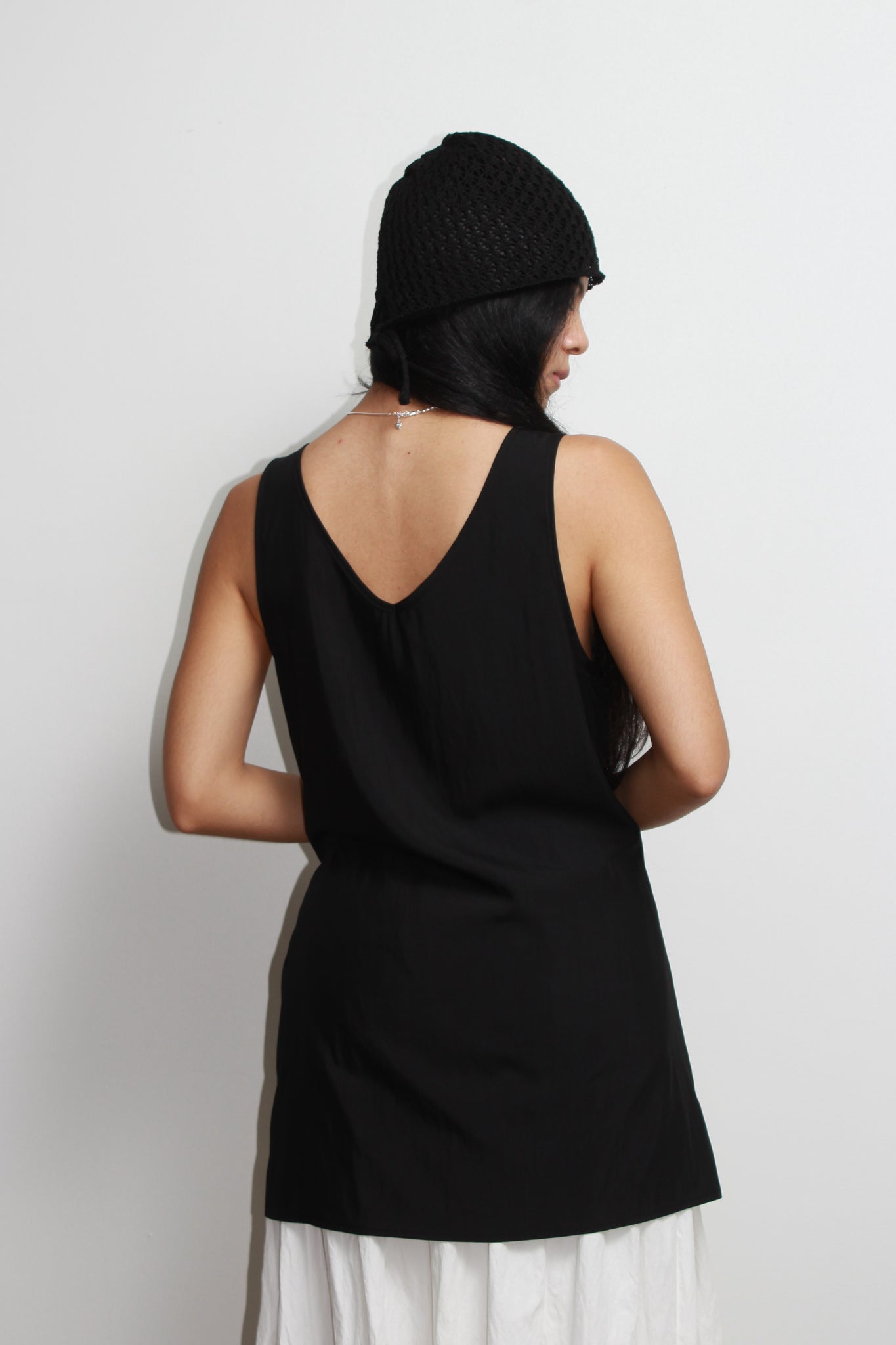 Unbound Wrap Mini Dress/Top in Black