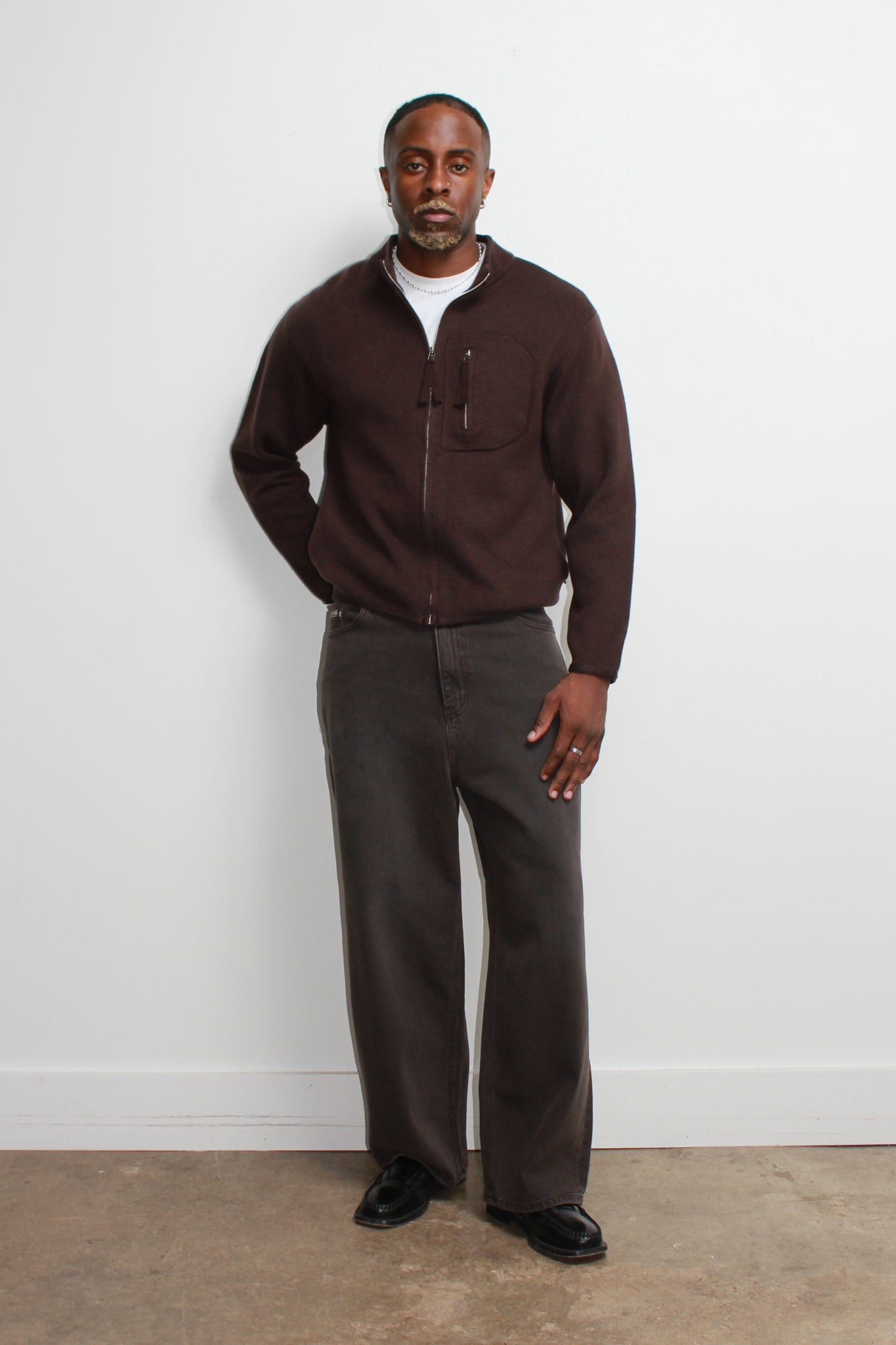 Selfa Washed Brown Denim