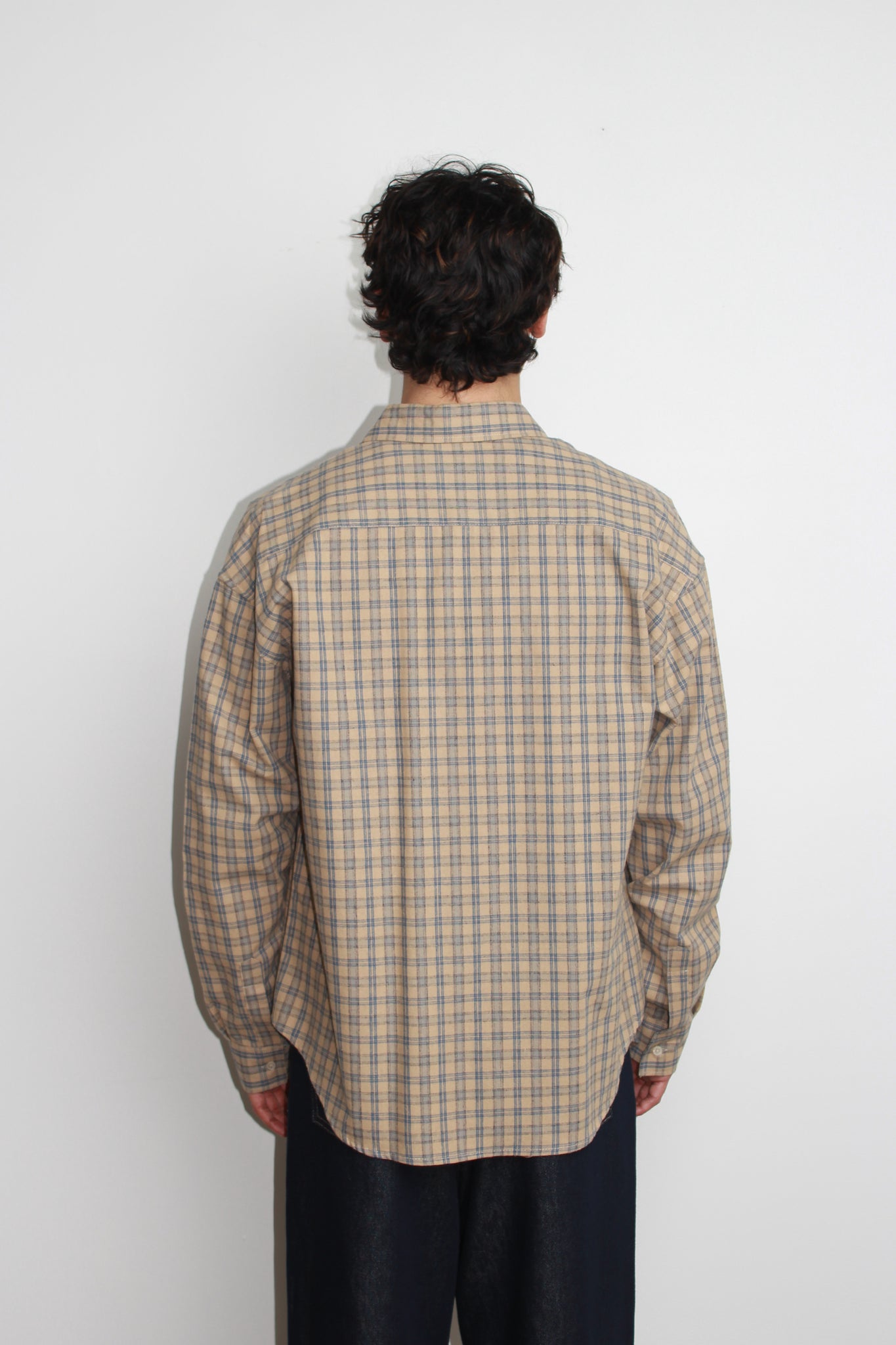 Nomade Checker Shirt in Beige