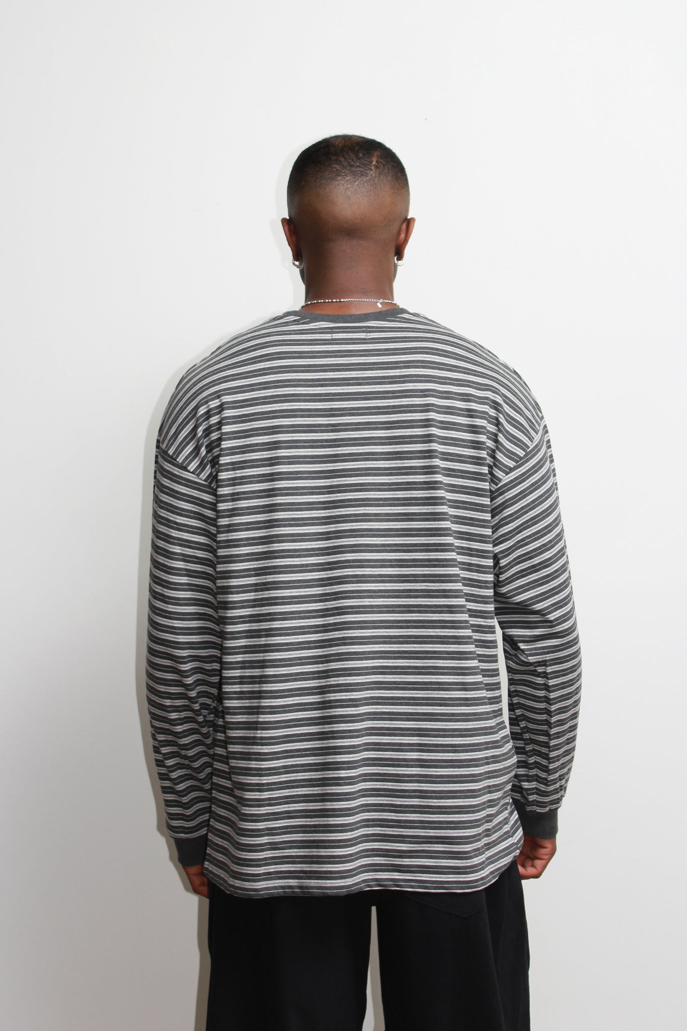Hazel Stripe T-Shirt in Grey