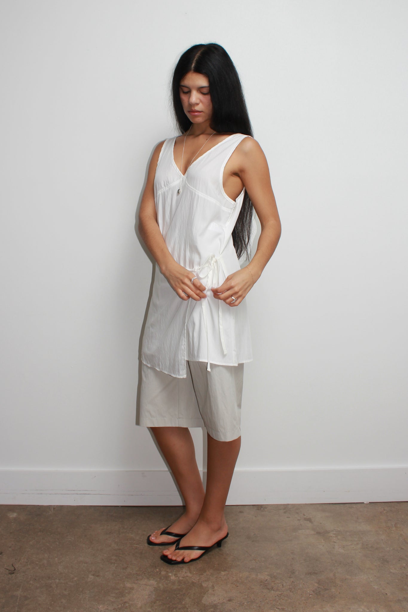 Unbound Wrap Mini Dress/Top in Ivory