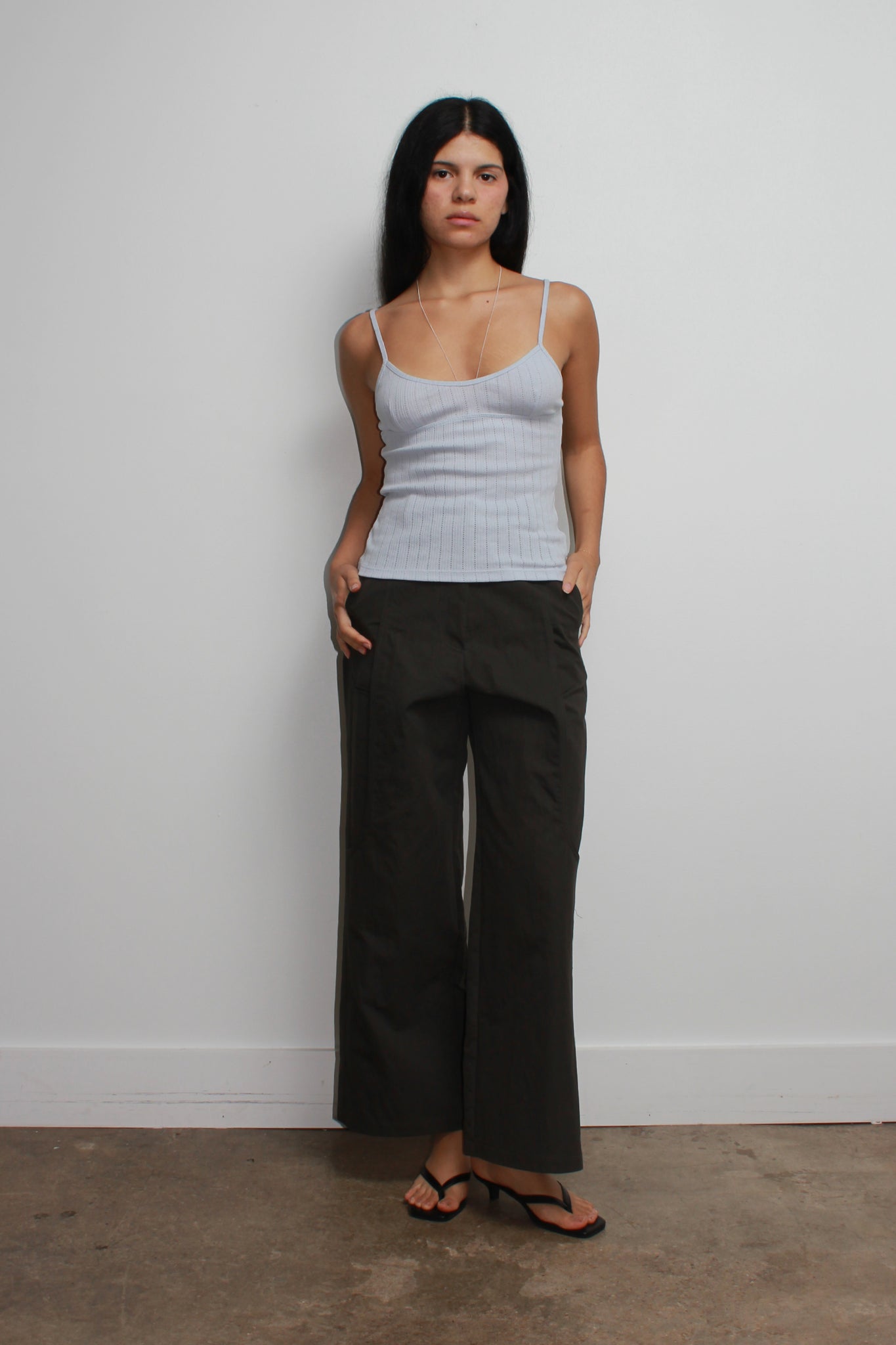 Lewin Sleeveless Top in White