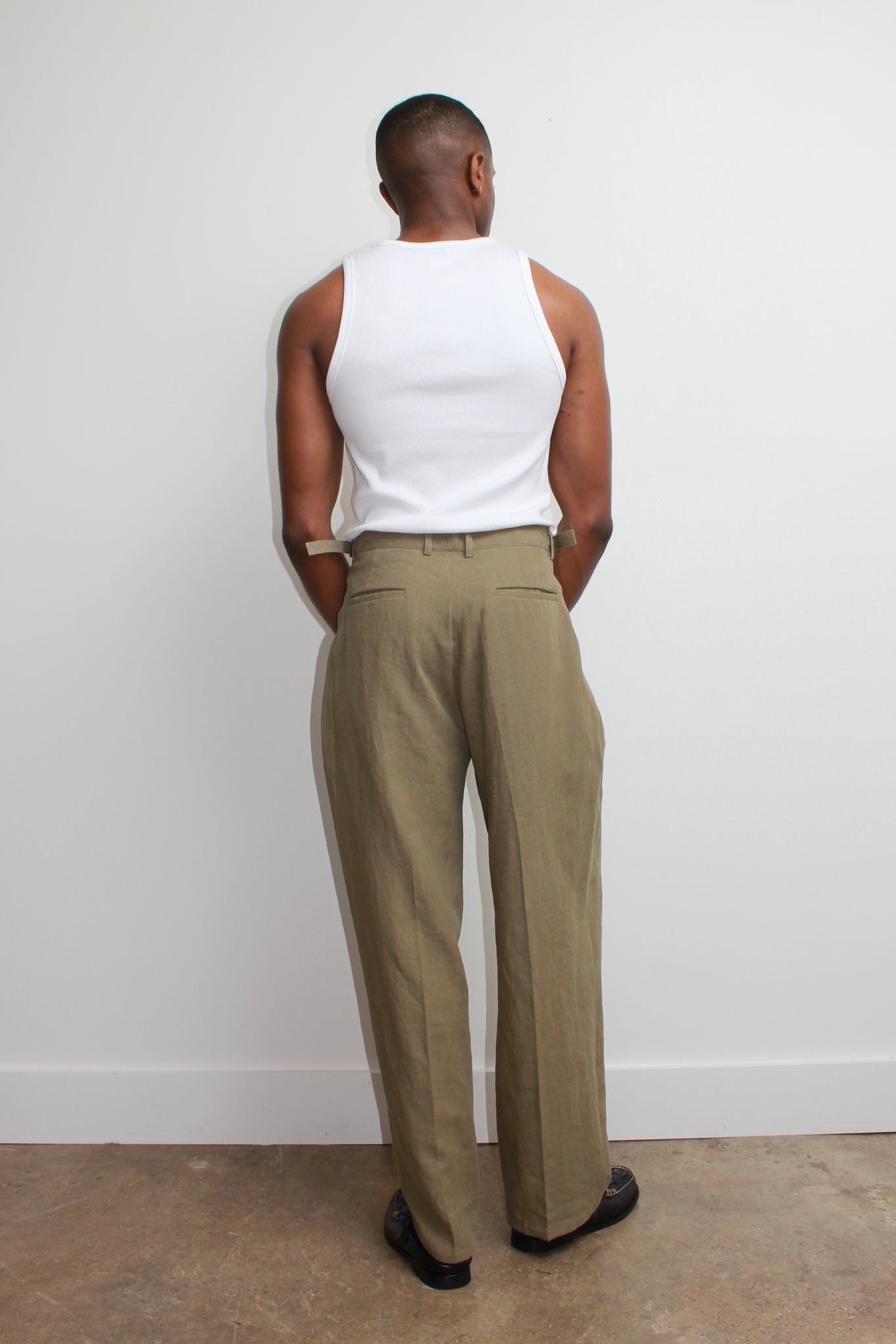 Ever Linen Pants in Olive