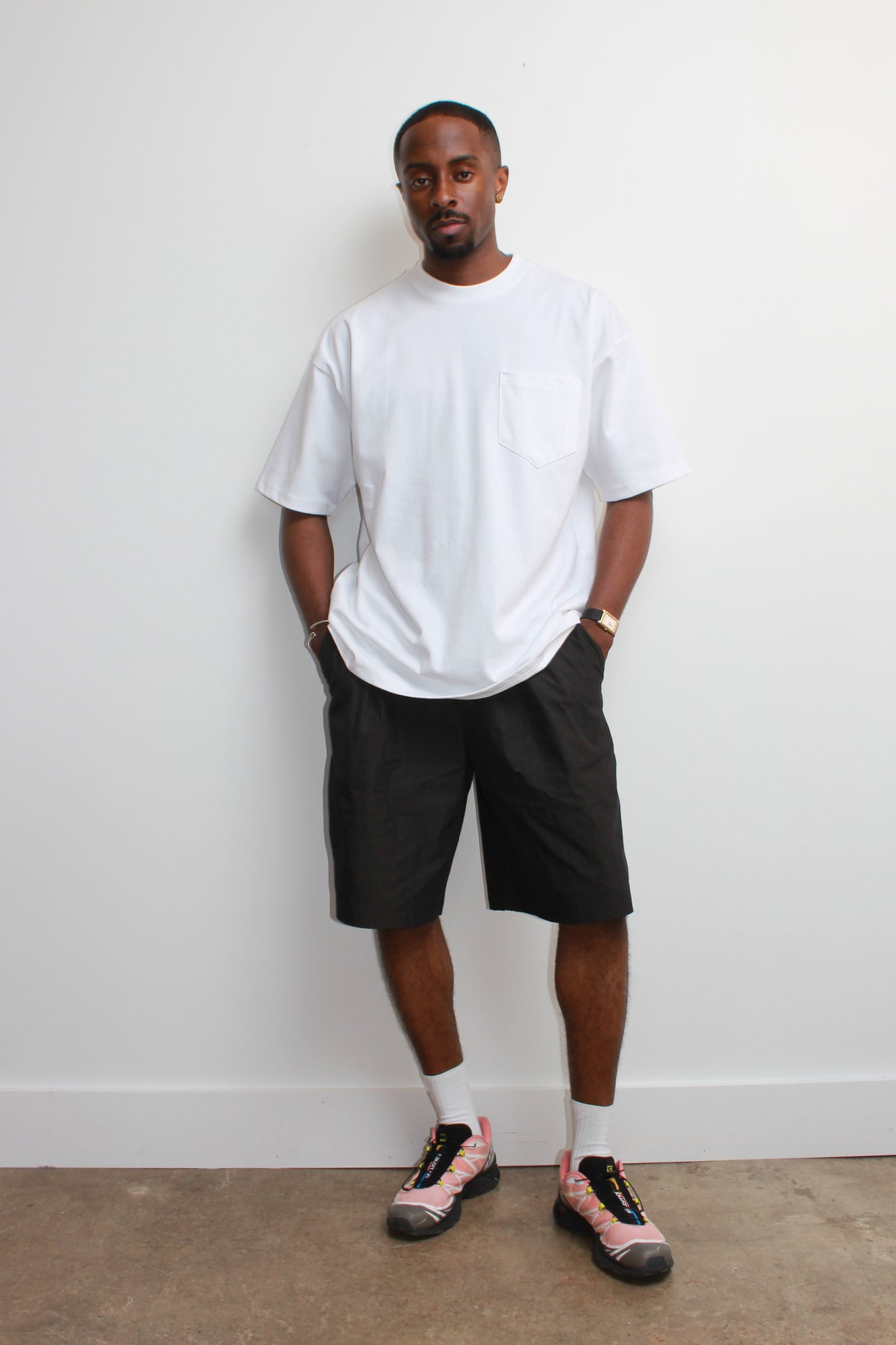 Oversized One Pocket T-Shirts in Navy