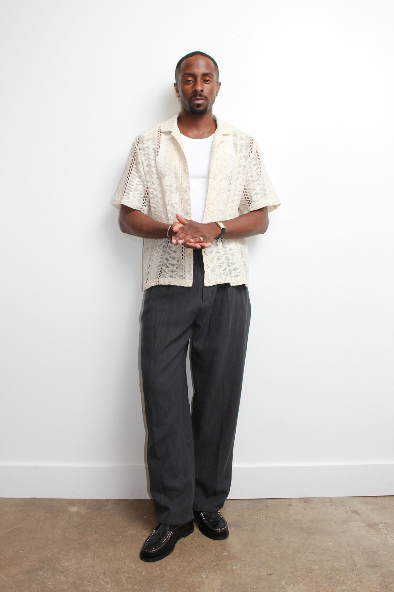 Ever Linen Pants in Charcoal