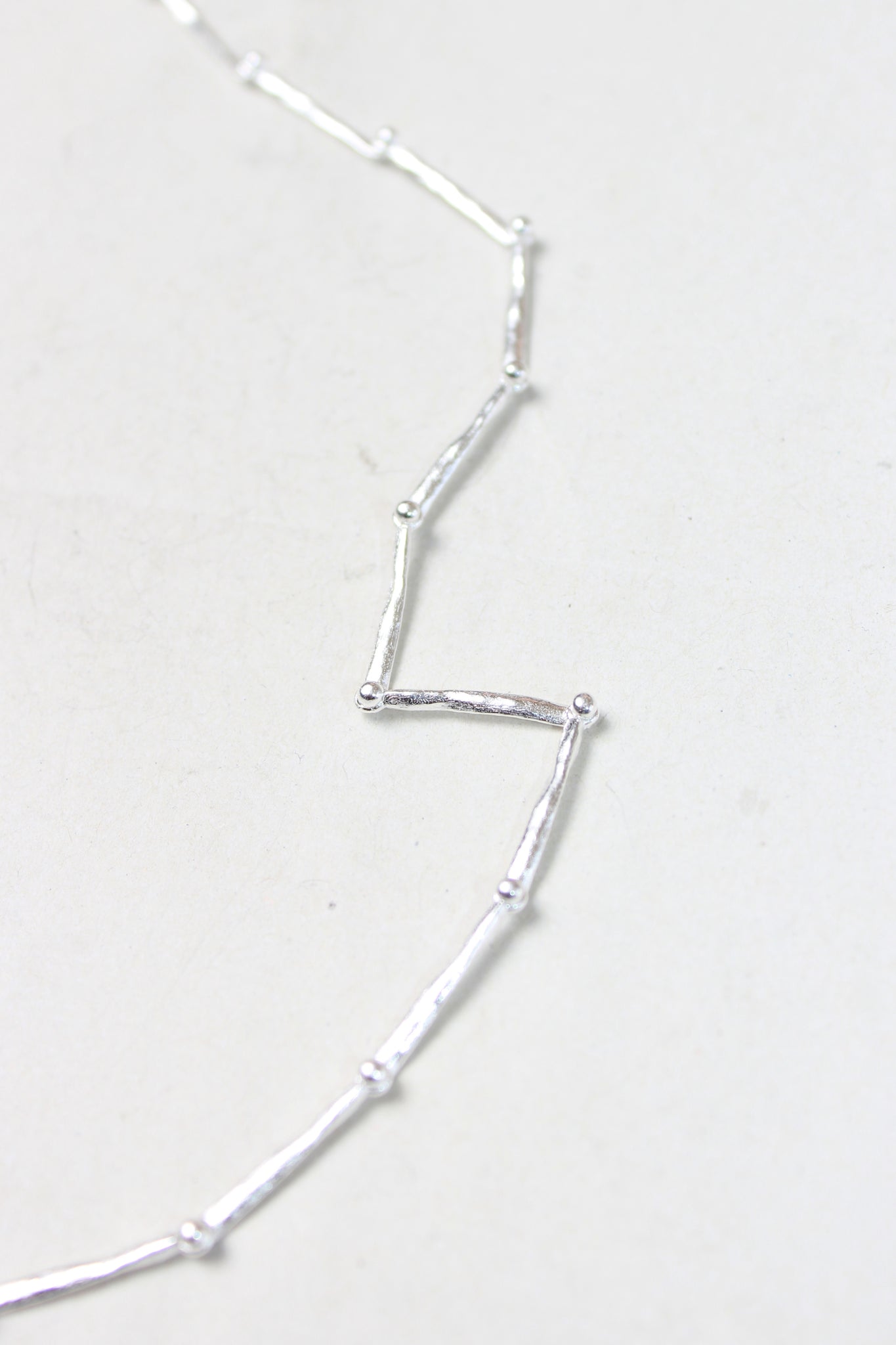 Silver Bar Link Necklace