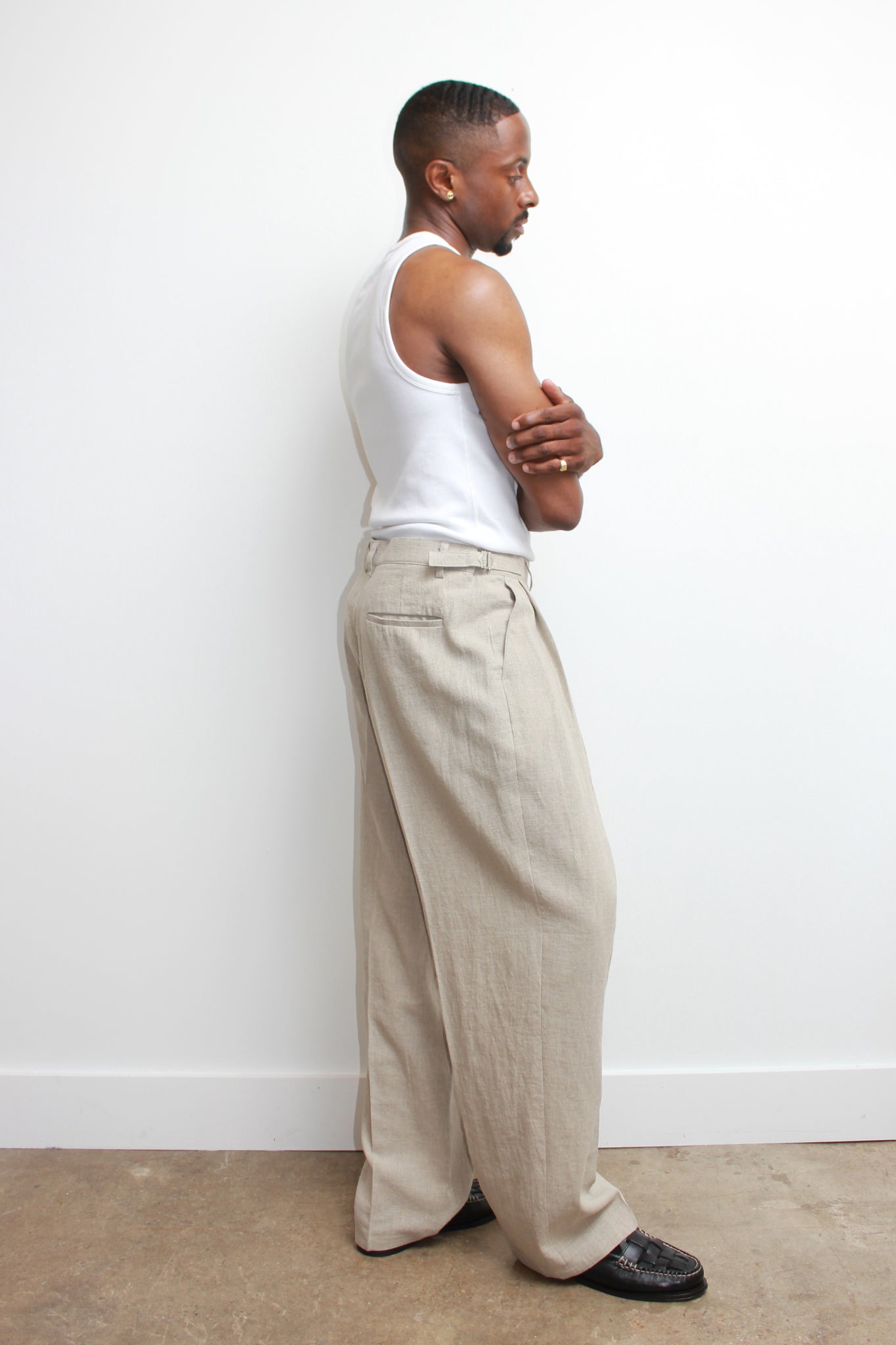 Ever Linen Pants in Beige