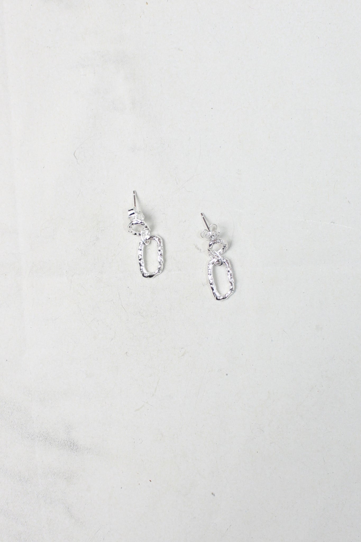 Rough Double Ring Hoop