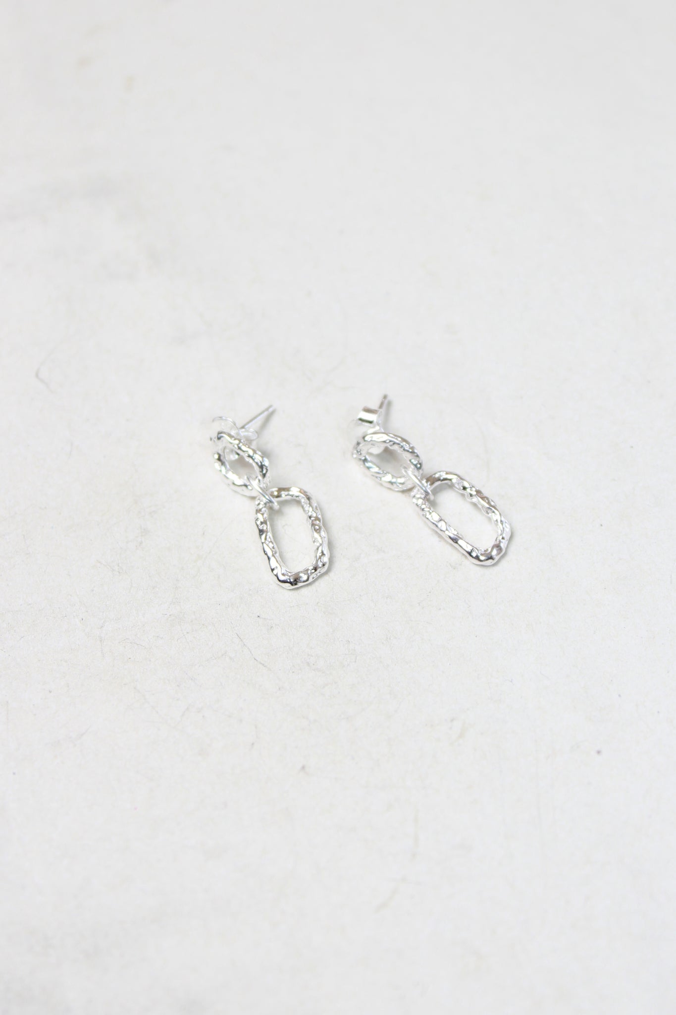 Rough Double Ring Hoop