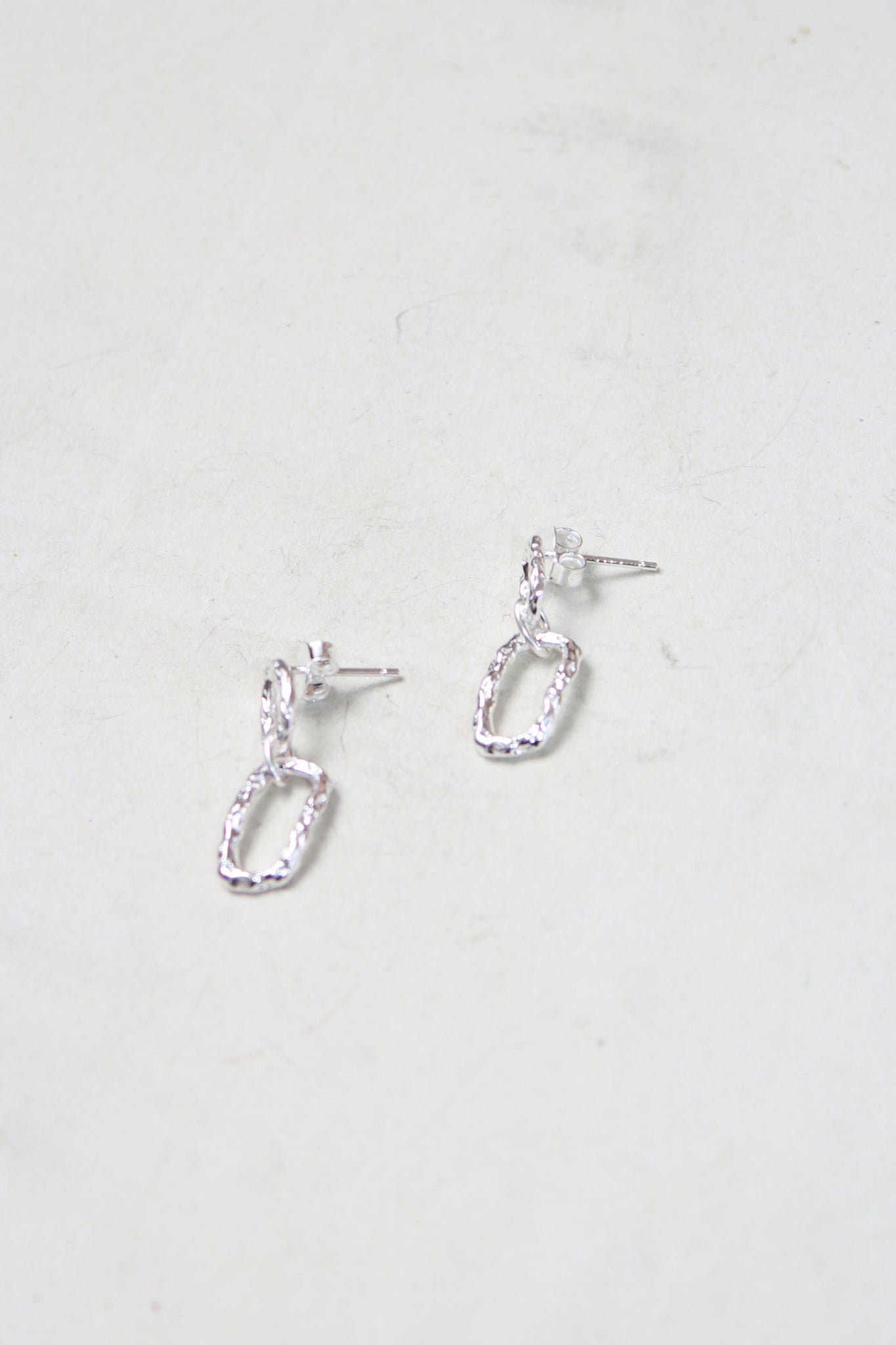 Rough Double Ring Hoop