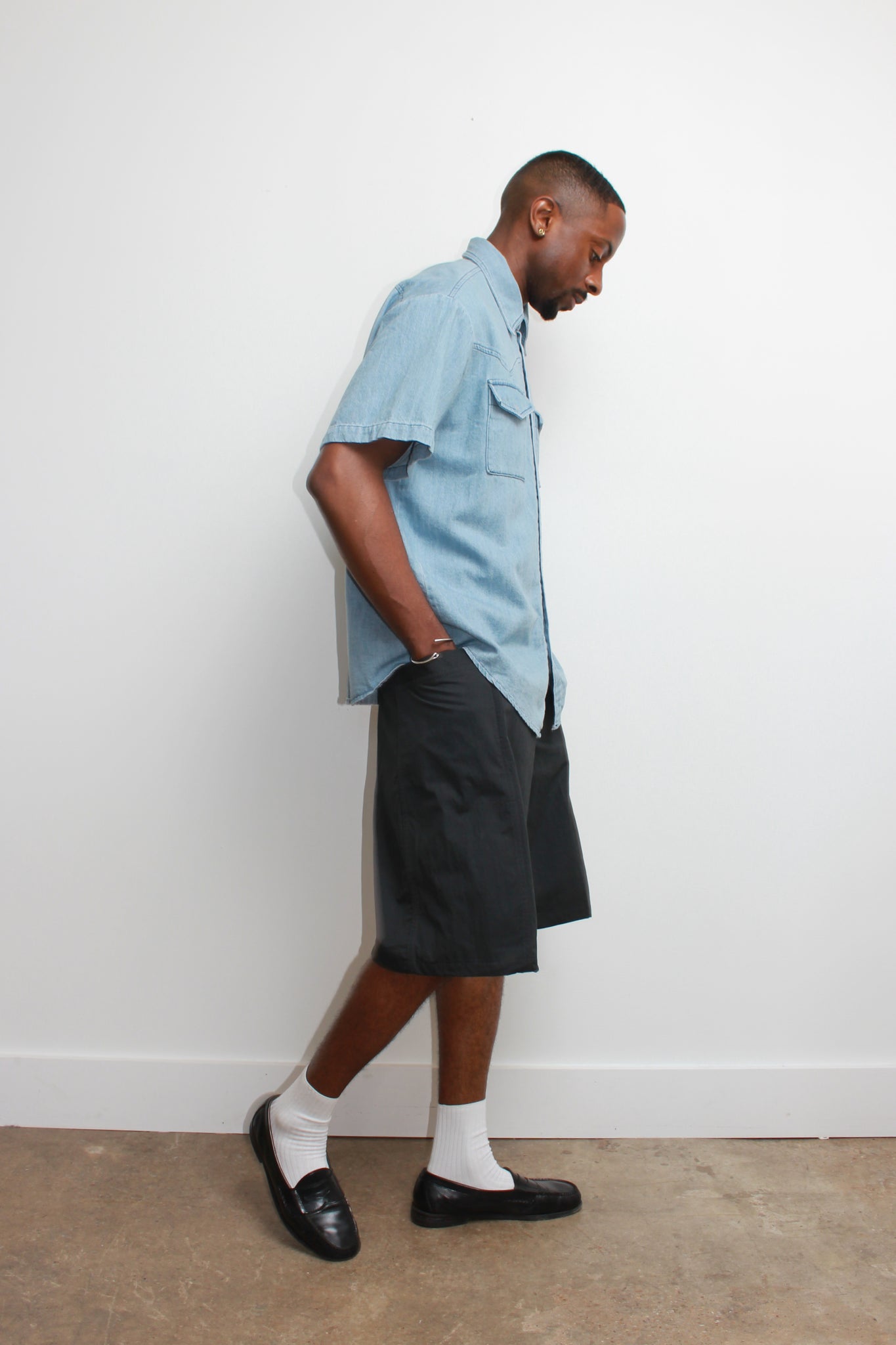 Glen Bermuda Shorts in Charcoal